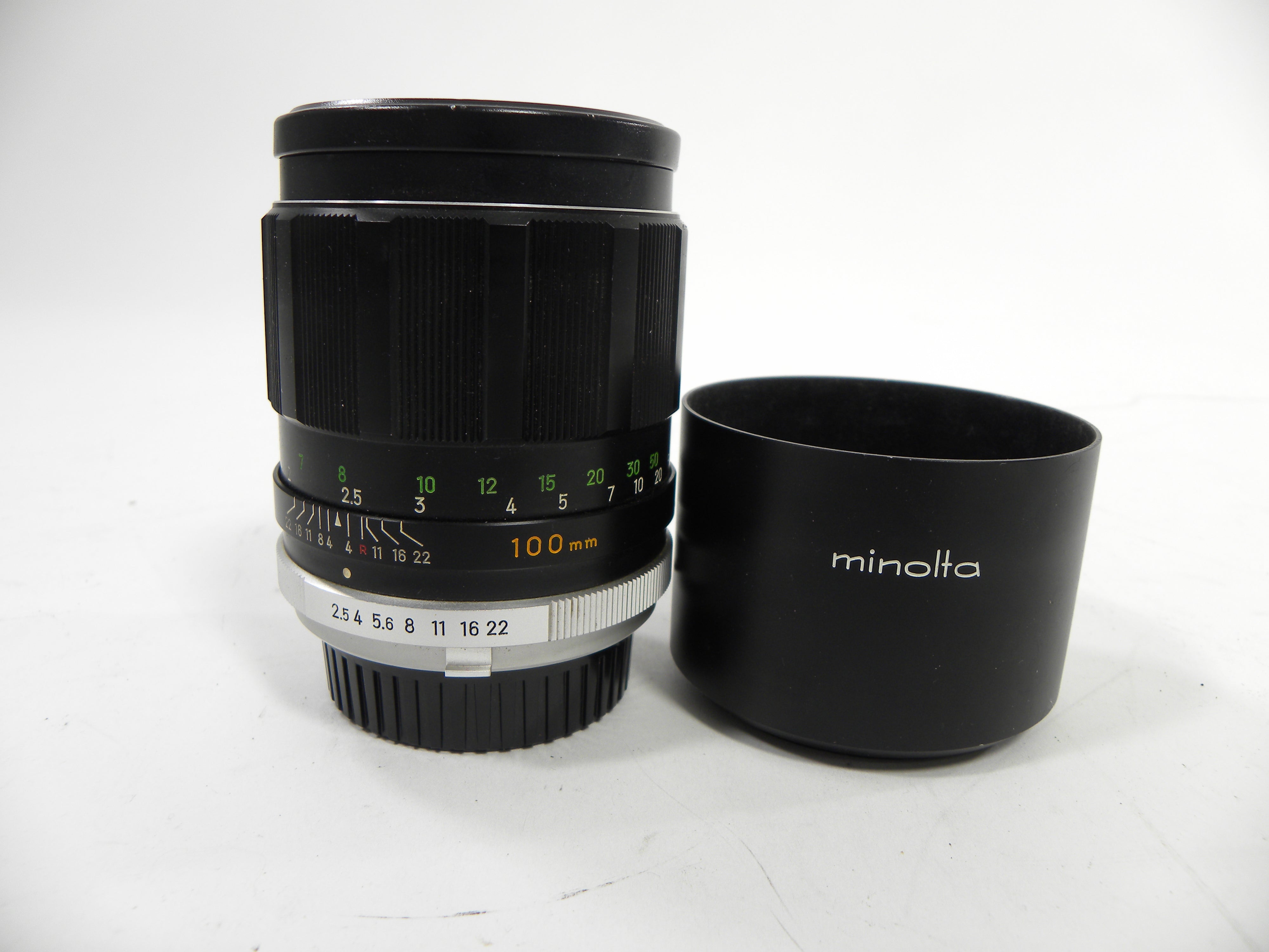 Minolta MC 100mm Tele Rokkor-PF PF f⁄2.5 Lens TELE ROKKOR Rokkor
