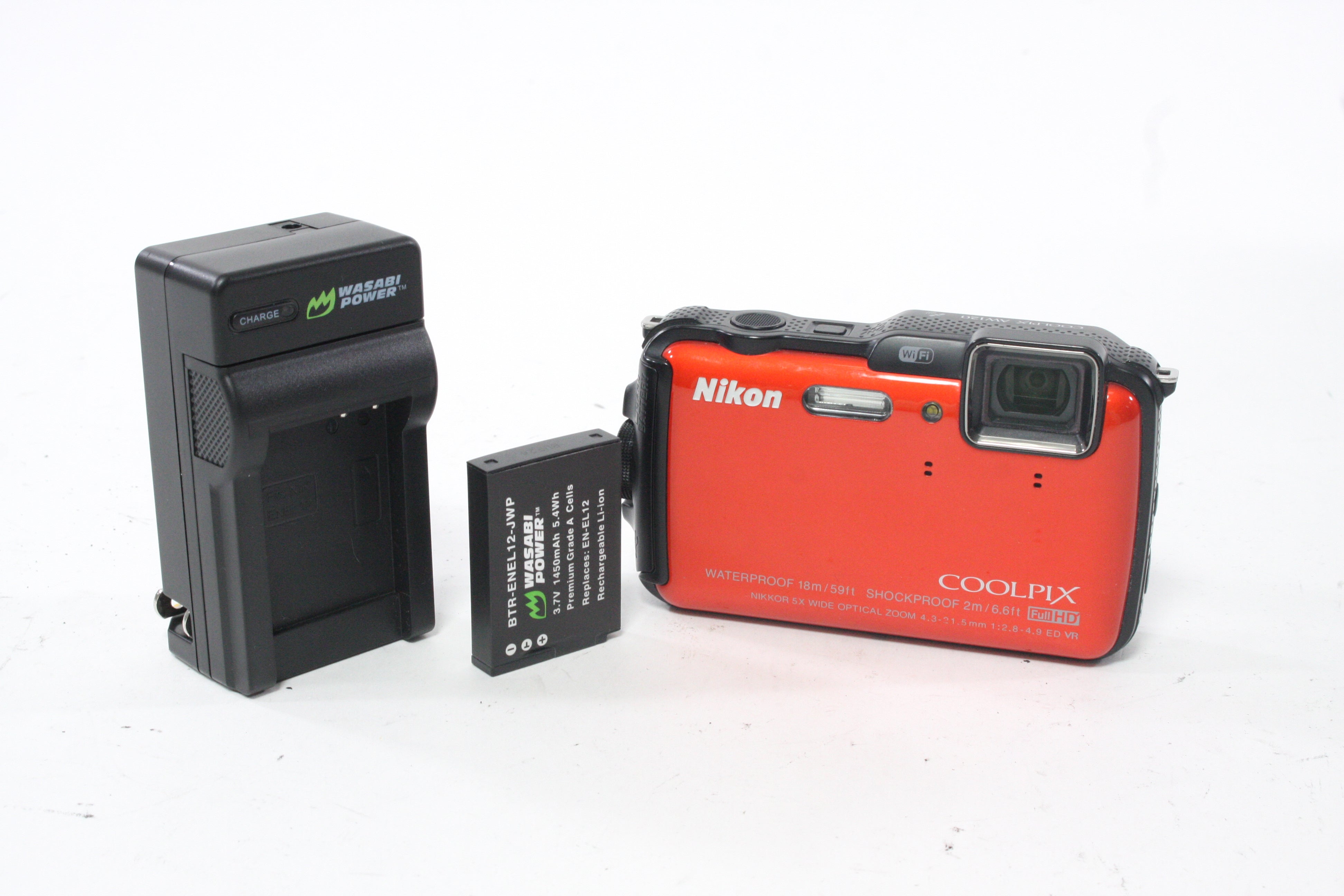 Nikon Waterproof Coolpix AW120 Digital Point-and-Shoot Camera 5x