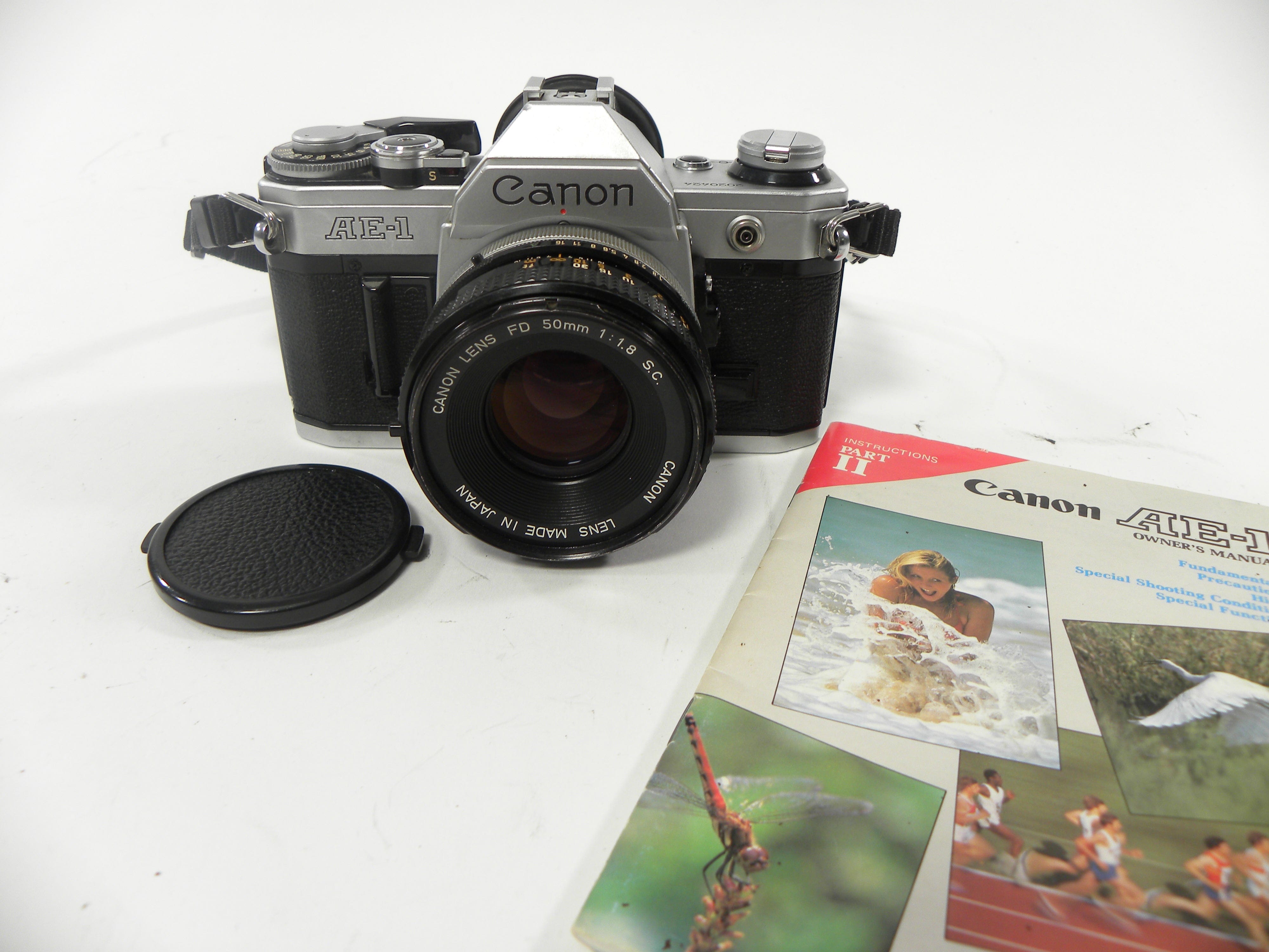 Canon AE-1 Silver + FD 50mm F1.8 s.c