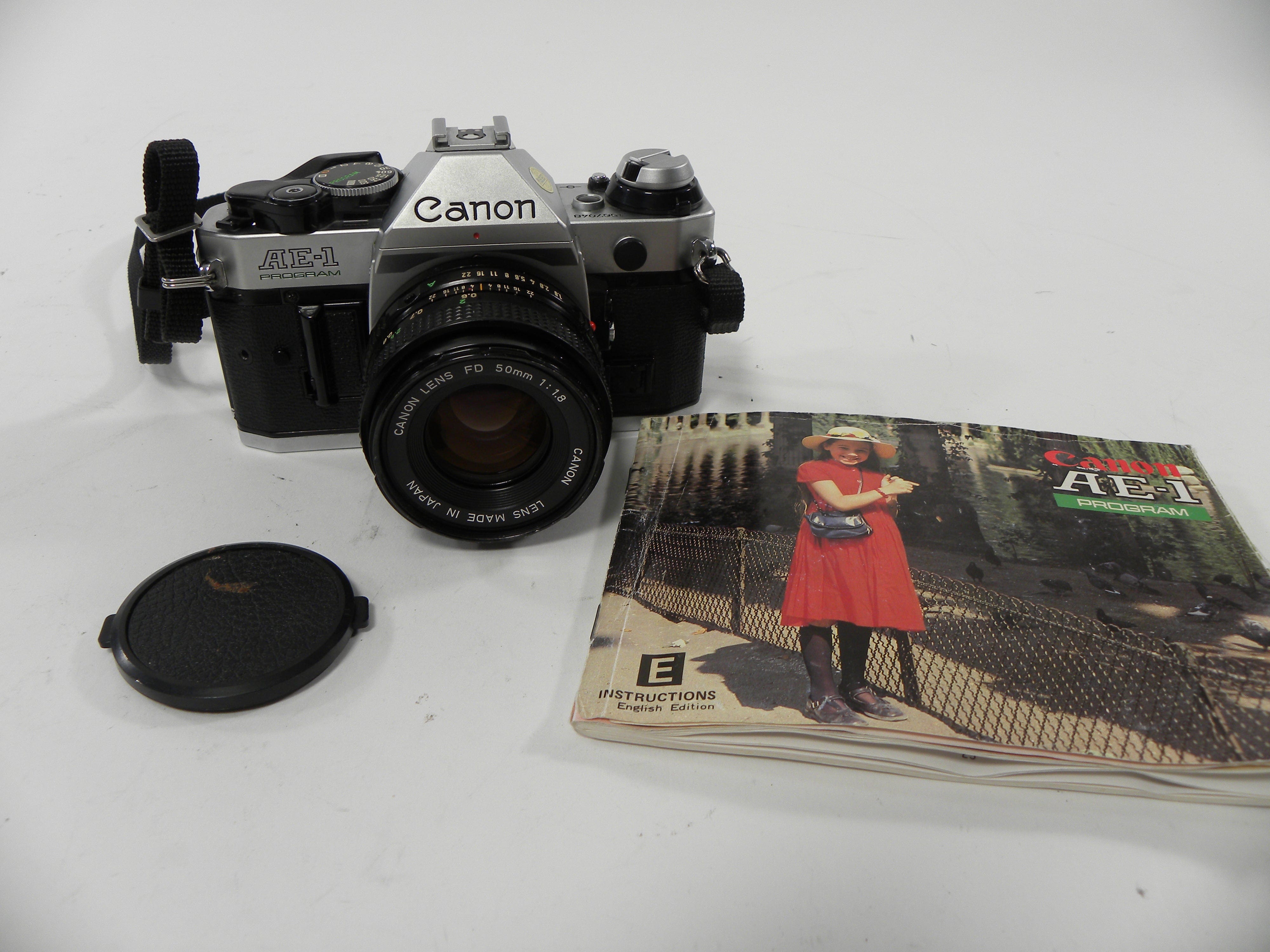 Canon AE-1 Program 35mm SLR w/FD 50mm f1.8 S.C. – Camera Exchange