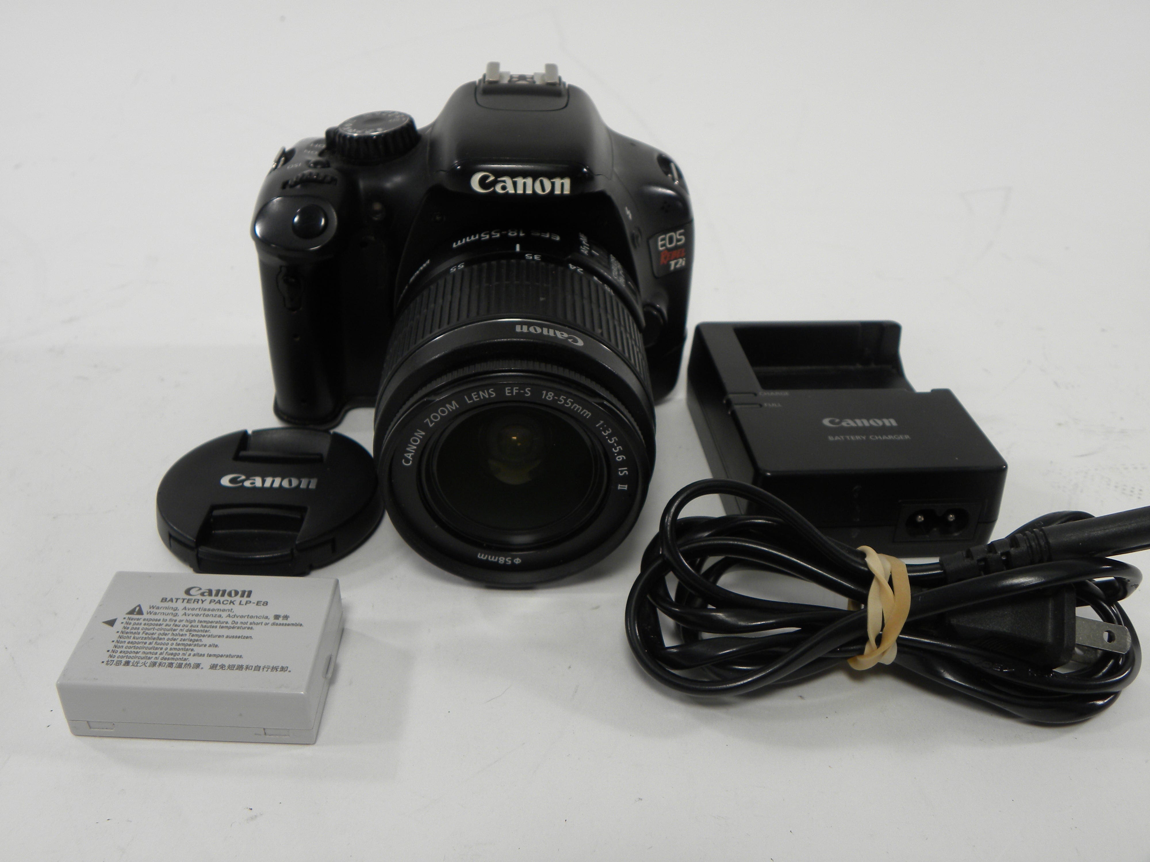 Canon EOS Rebel T2i 18mp Digital SLR w/EF-S 18-55 IS II – Camera