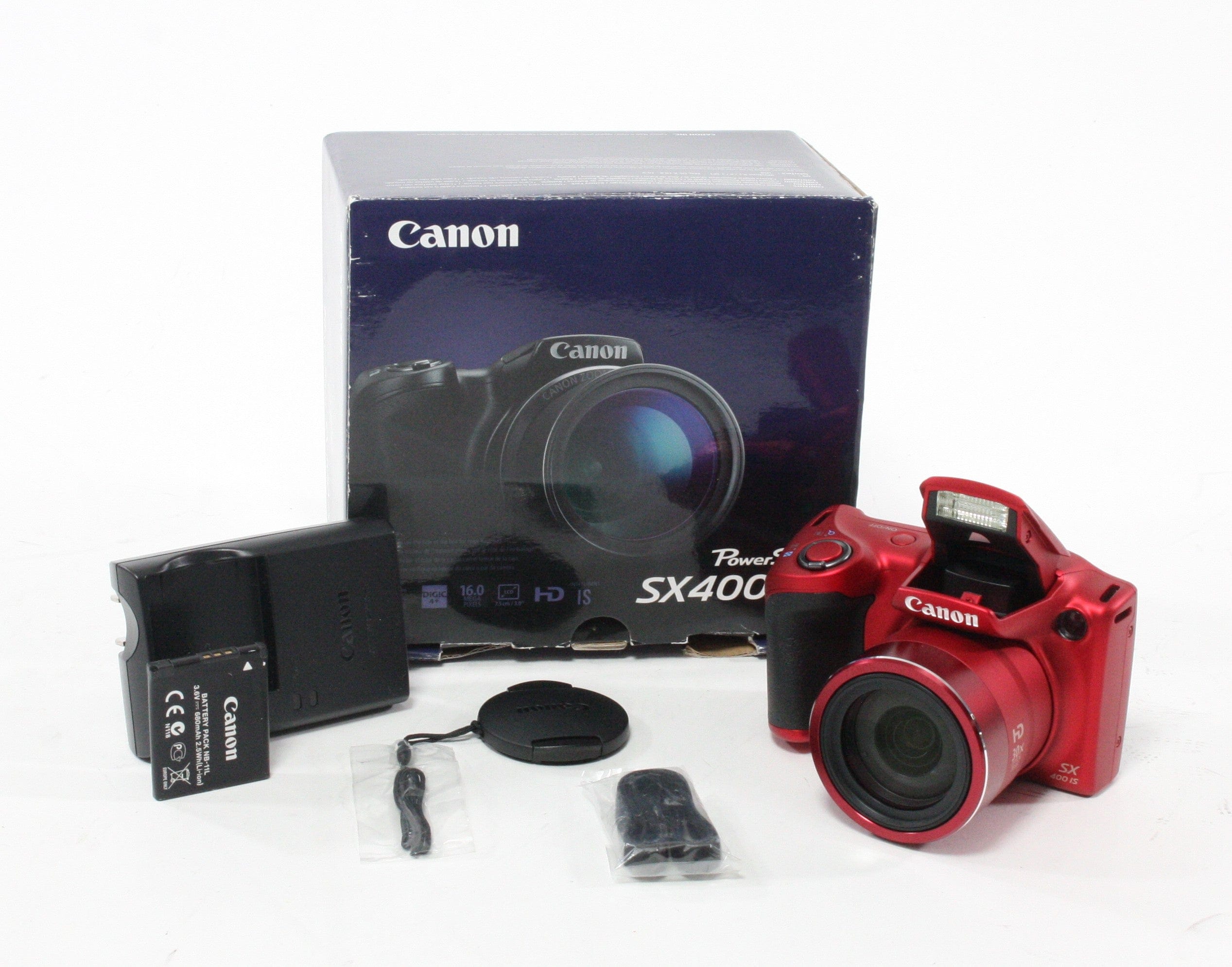 Canon PowerShot SX400IS Digital Camera (Red) – Camera Exchange