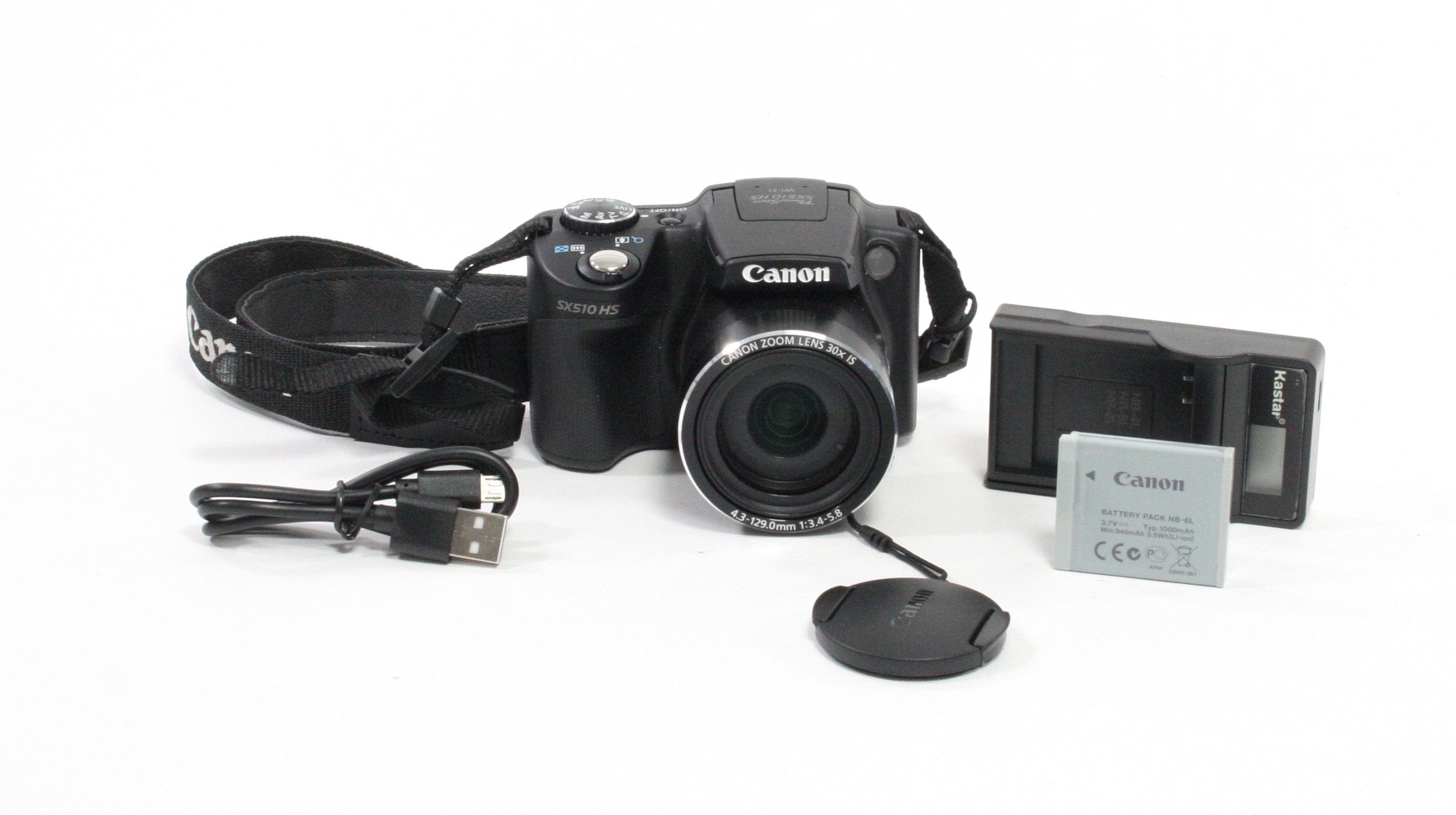 Canon PowerShot SX510 HS 12.1MP Camera w/ 2 Batteries& Charger!