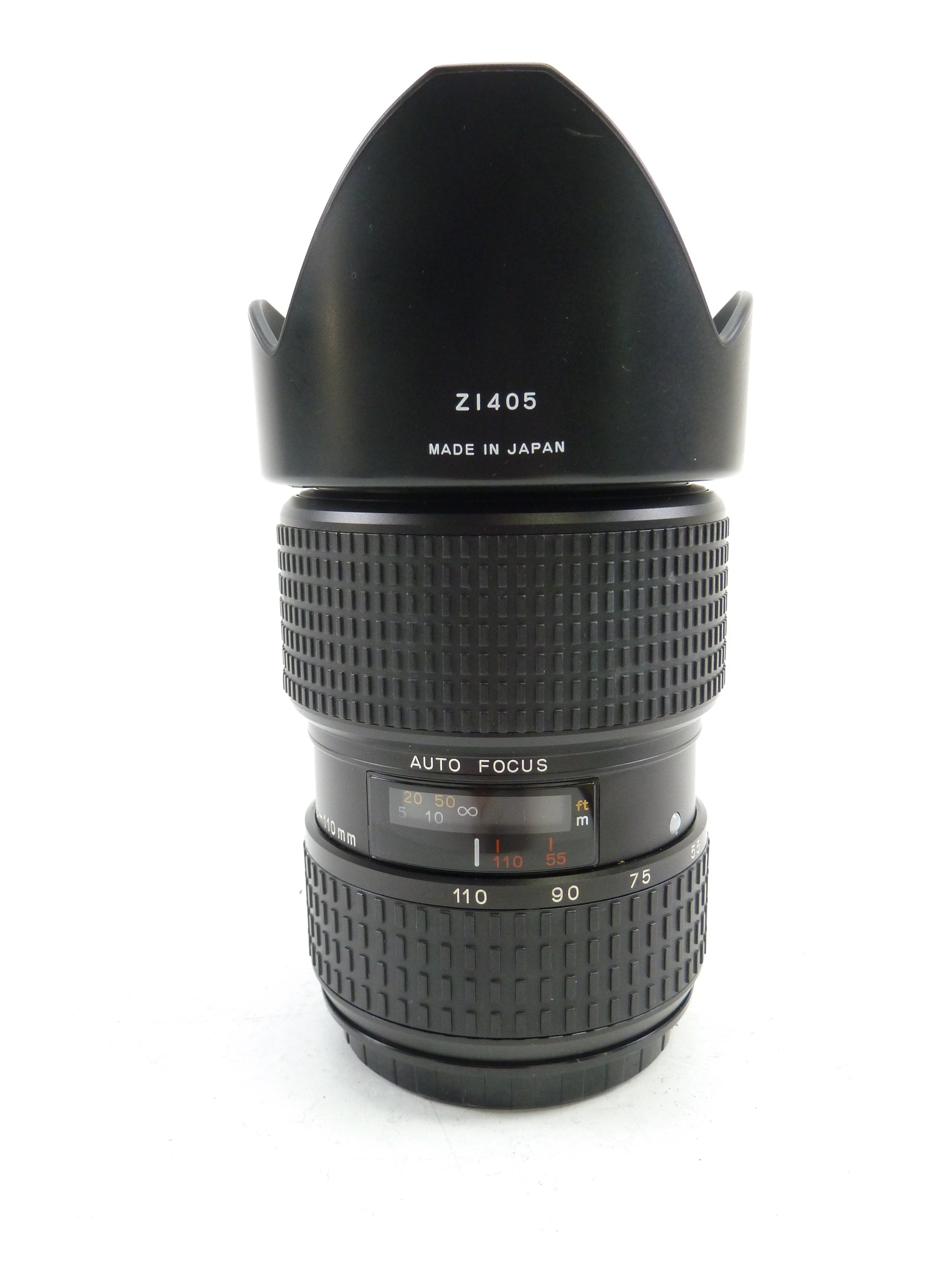 Mamiya 645 AF 55-110MM F4.5 Zoom Lens with Hood and Caps