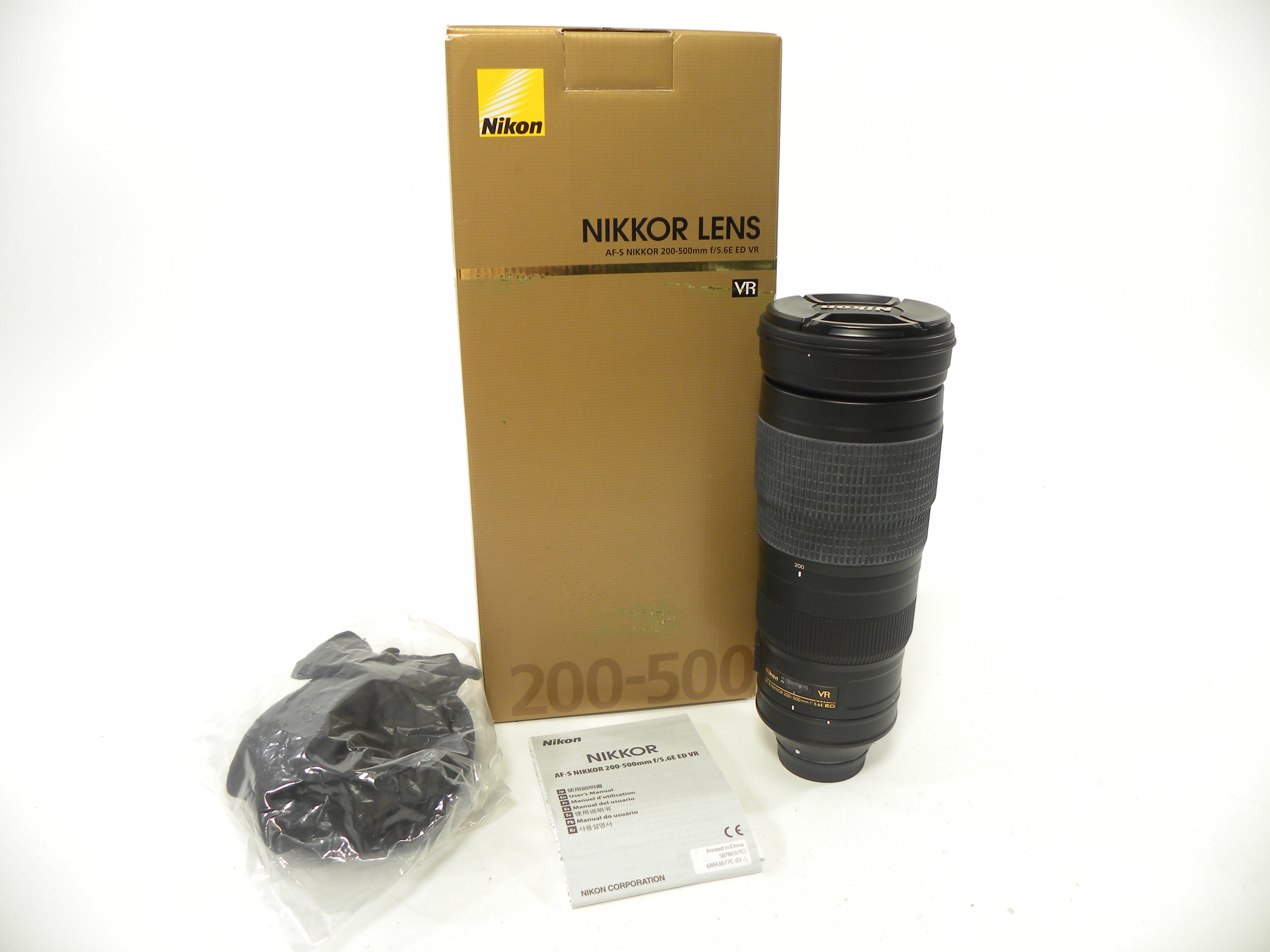 500mm Nikon Full Frame Telephoto Lens Nikon AF-S 200-500mm ED VR 