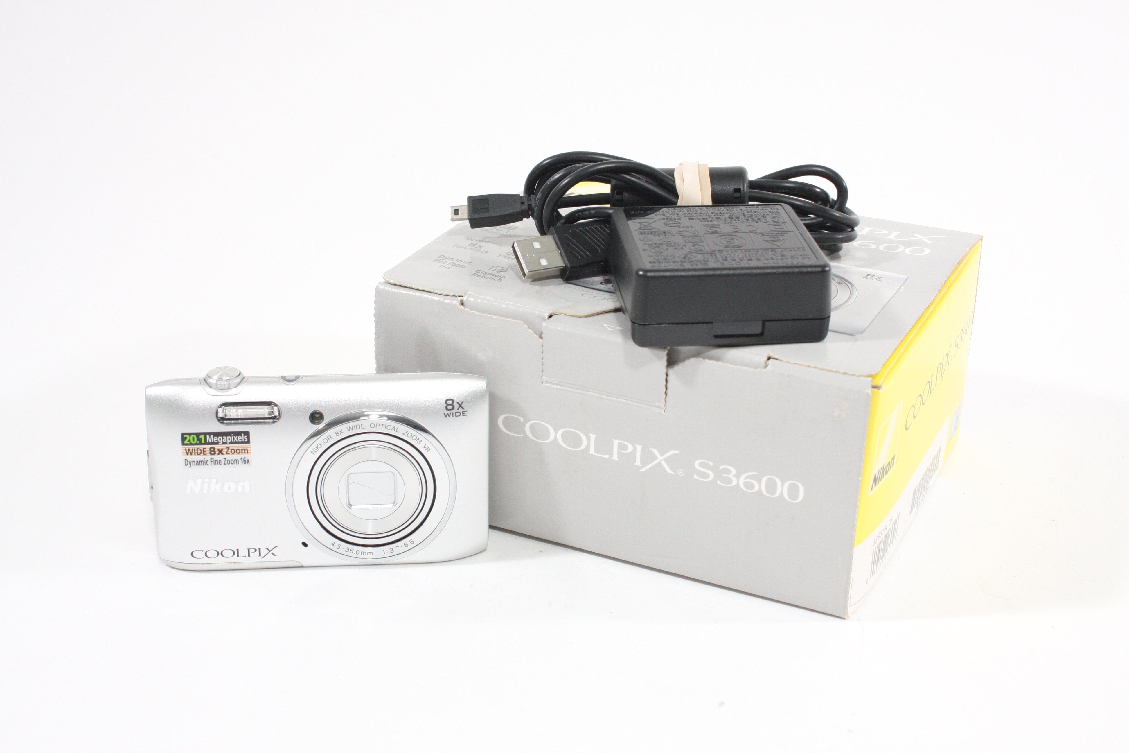 Nikon Coolpix S3600 Digital Camera 20MP AS-IS/Parts/Repair