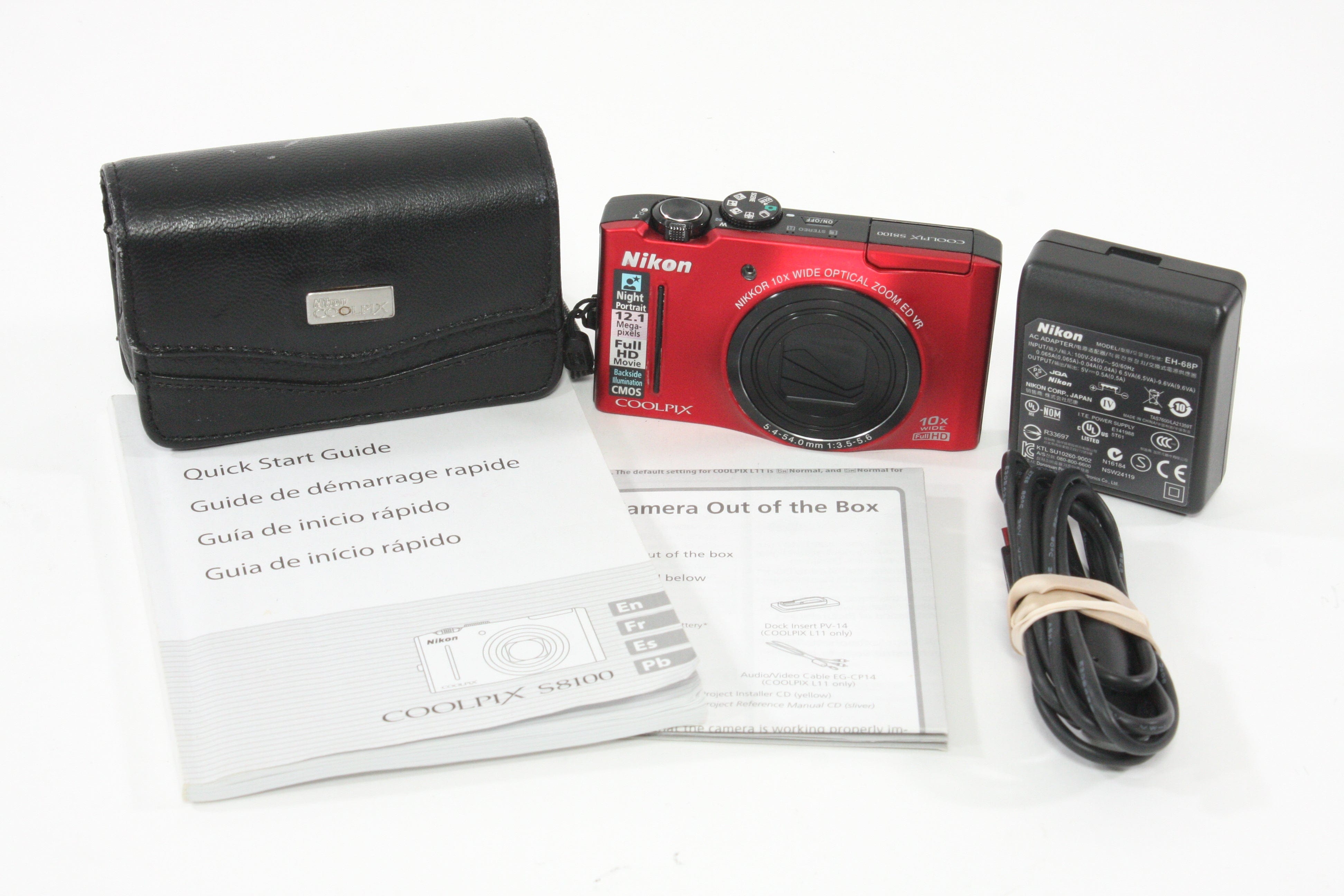 Nikon Coolpix S8100 Digital Camera 12MP (Red) – Camera Exchange