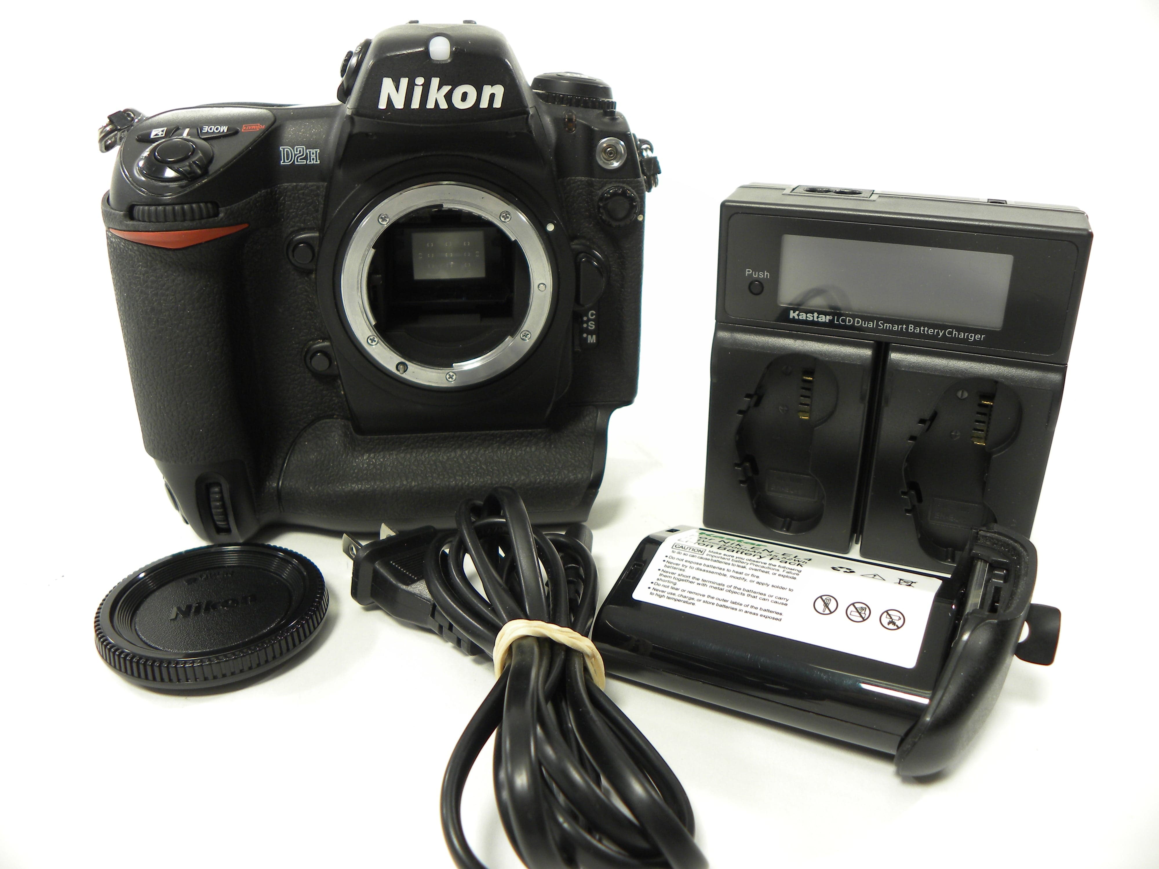 Nikon D2H 4.1mp Digital SLR body only Shutter Ct. 20,134 – Camera 