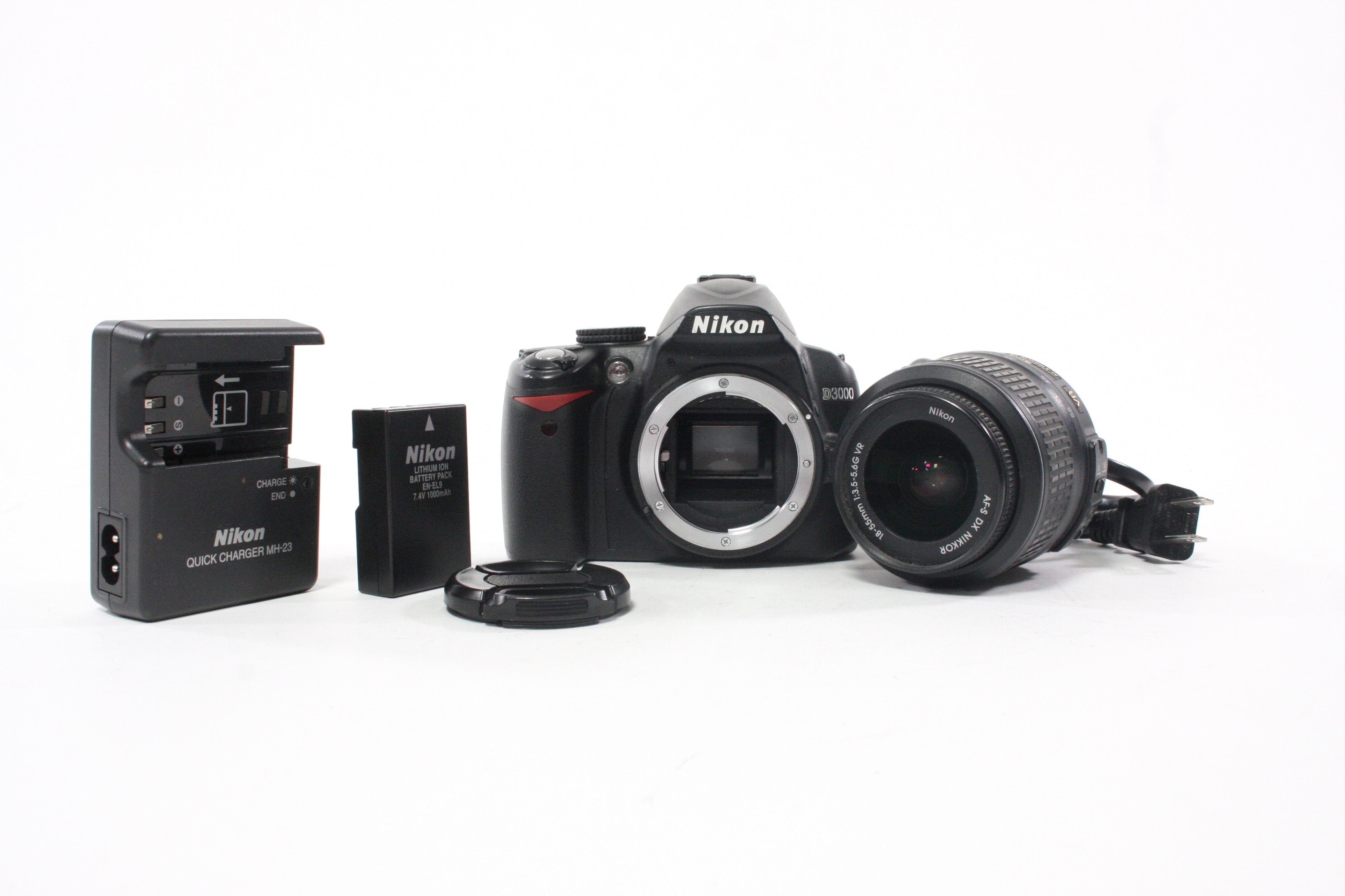 Nikon D3000 DSLR with 18-55mm f/3.5-5.6 G Lens – Camera Exchange