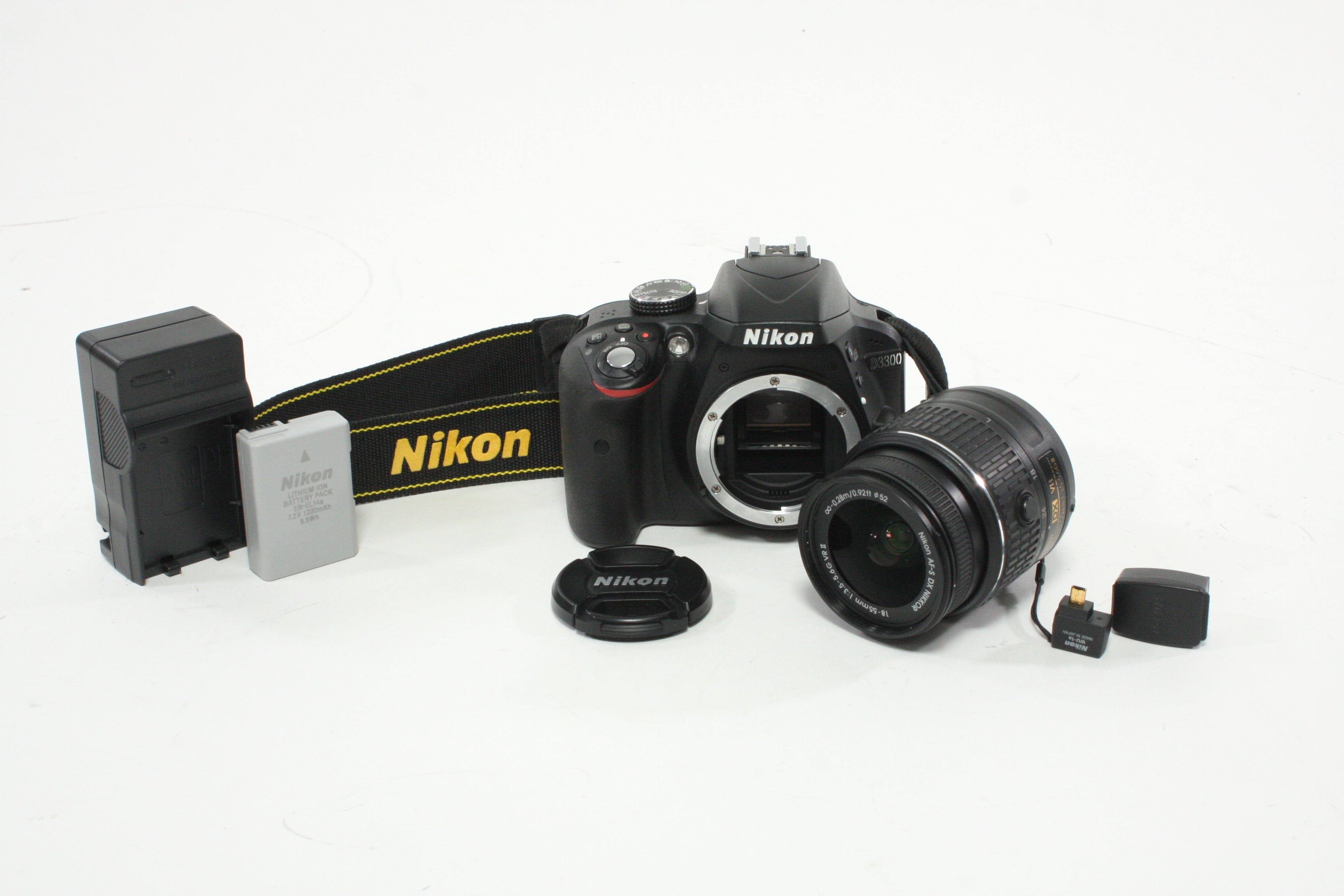 Nikon D3300 DSLR Camera with 18-55mm f/3.5-5.6G II VR DX AF-S Lens 