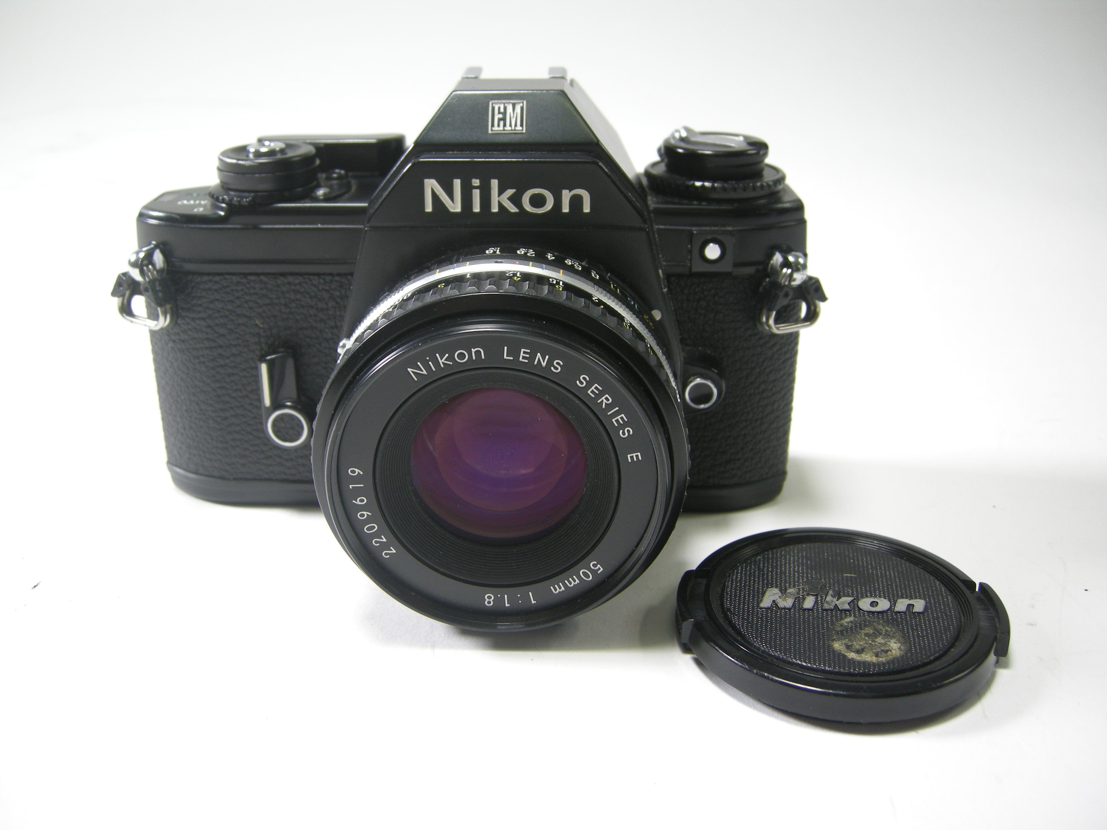 Nikon EM 35mm SLR camera w/50mm f1.8 Series E lens