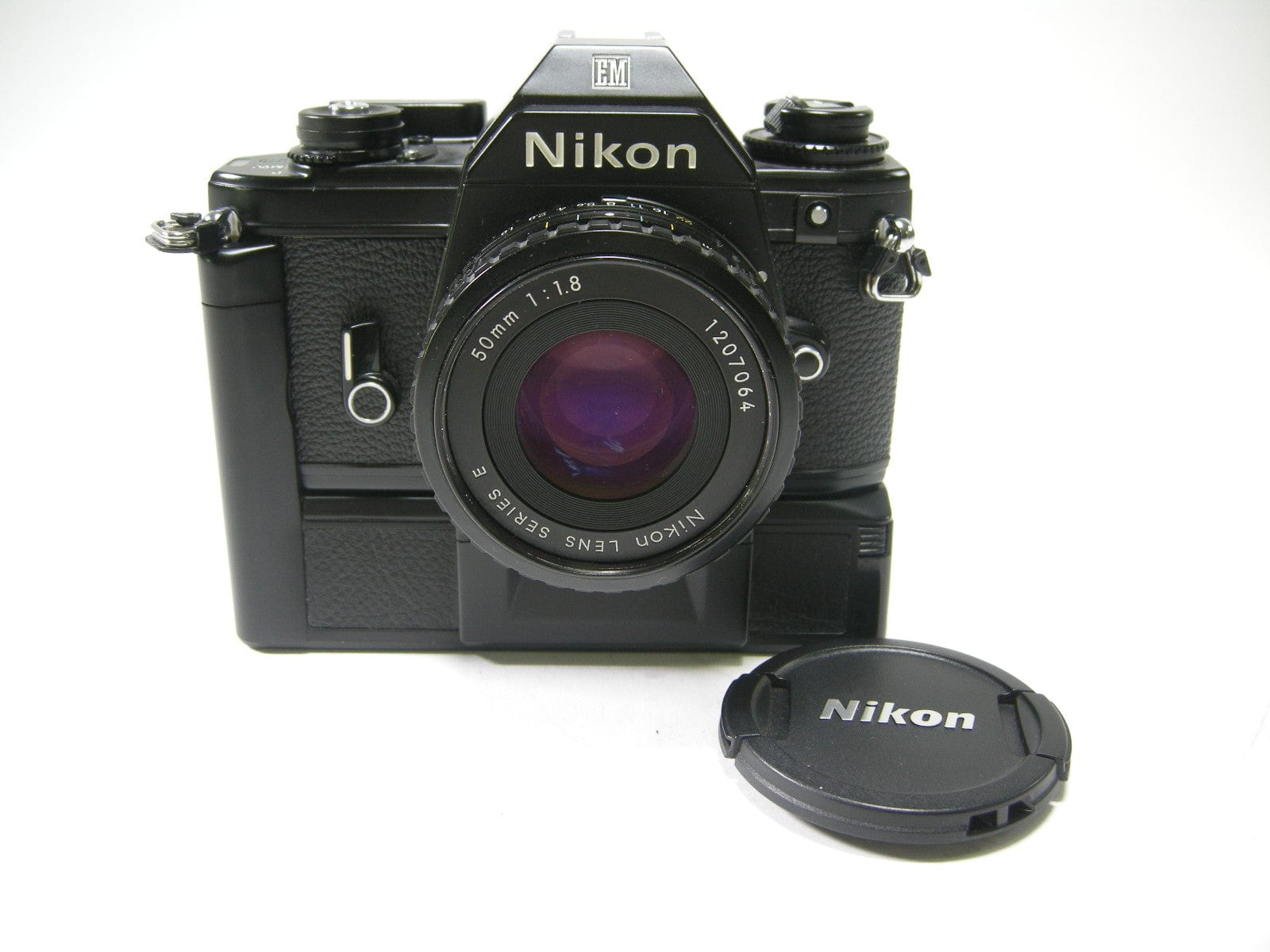 Nikon EM 35mm SLR camera w/50mm f1.8 Series E lens