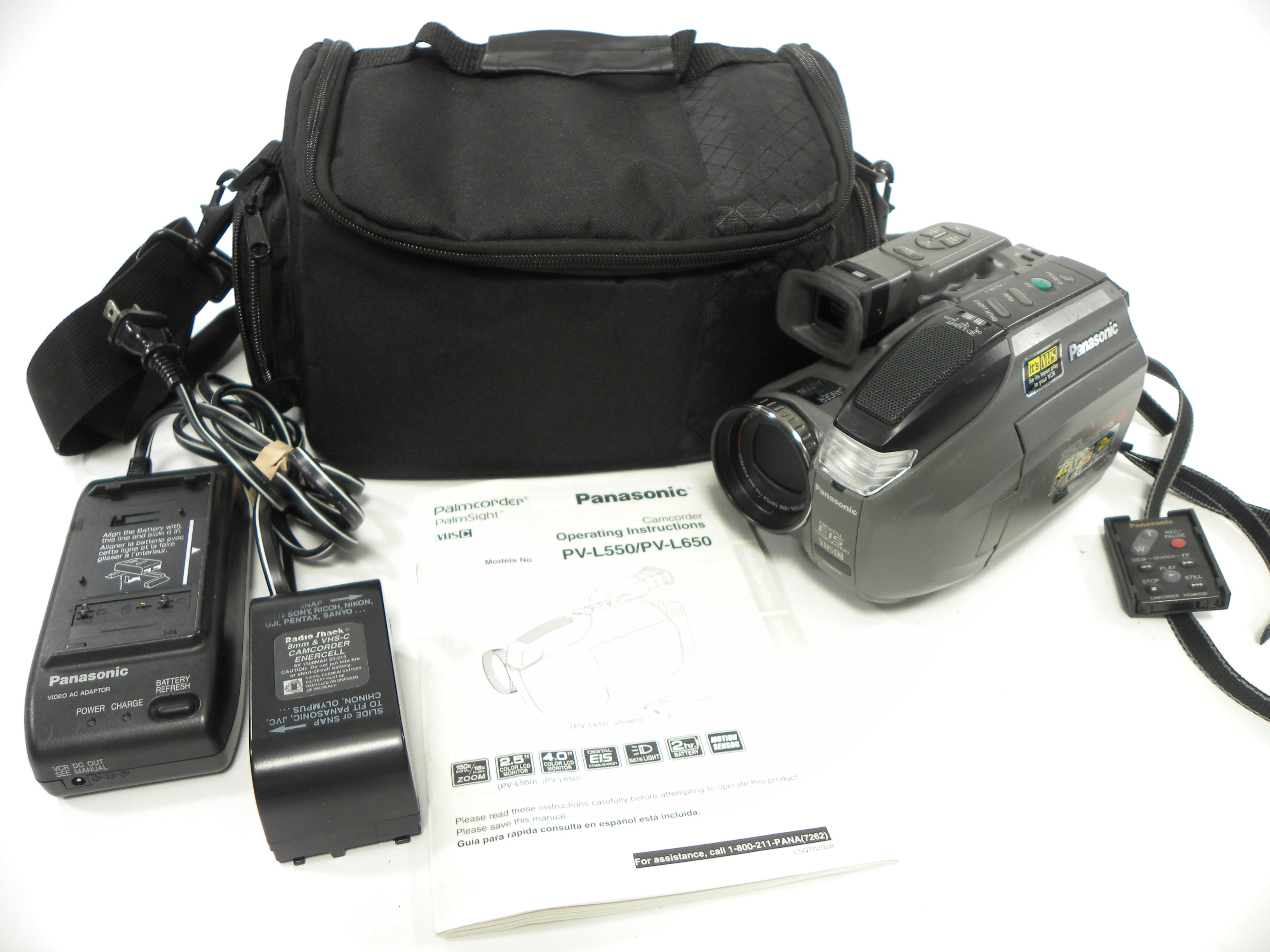 Panasonic DV-L6500 Palm Sight VHS-C Camcorder – Camera Exchange