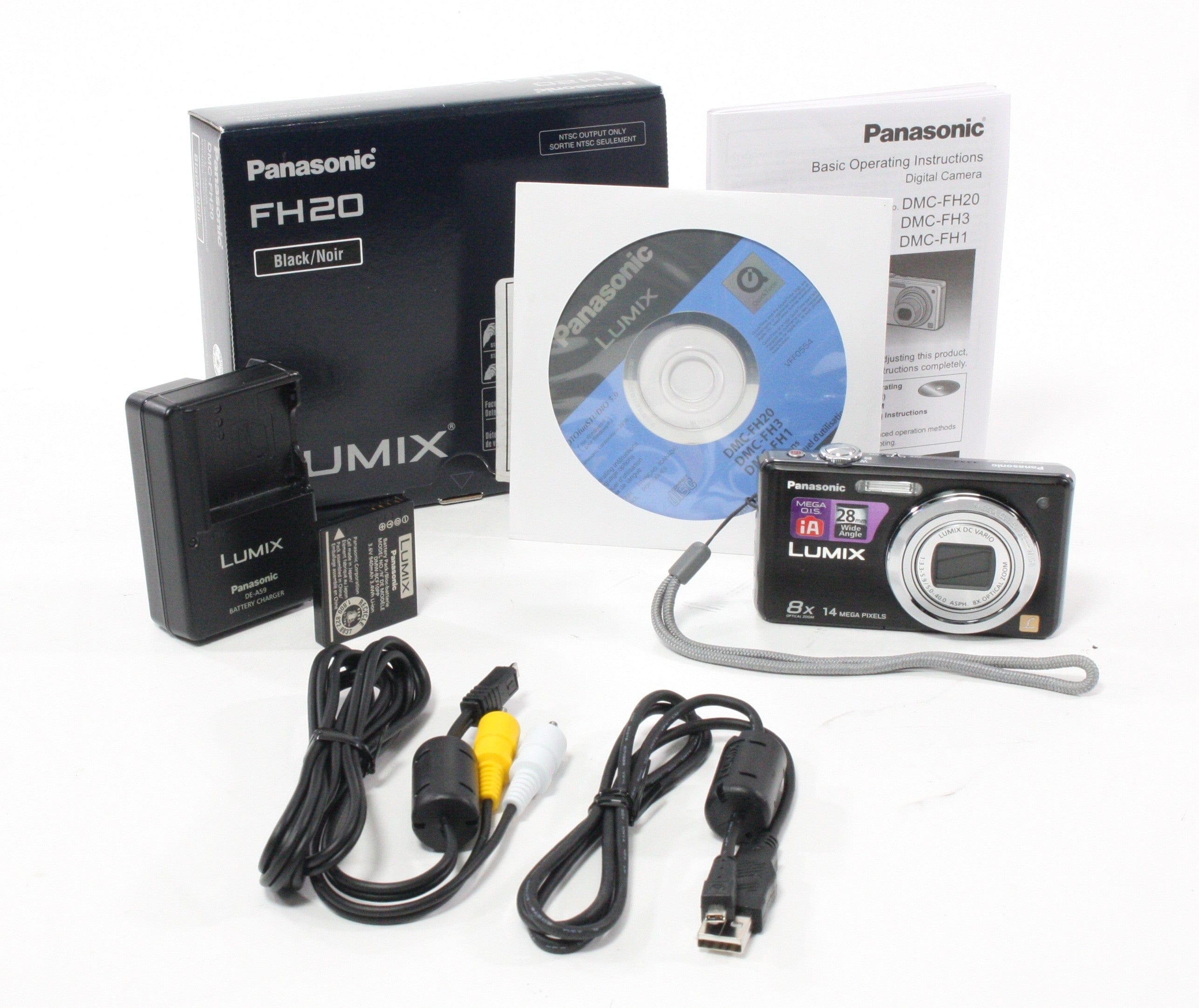 Panasonic Lumix DMC-FH20 Digital Camera 8x Zoom 14.1mp – Camera 