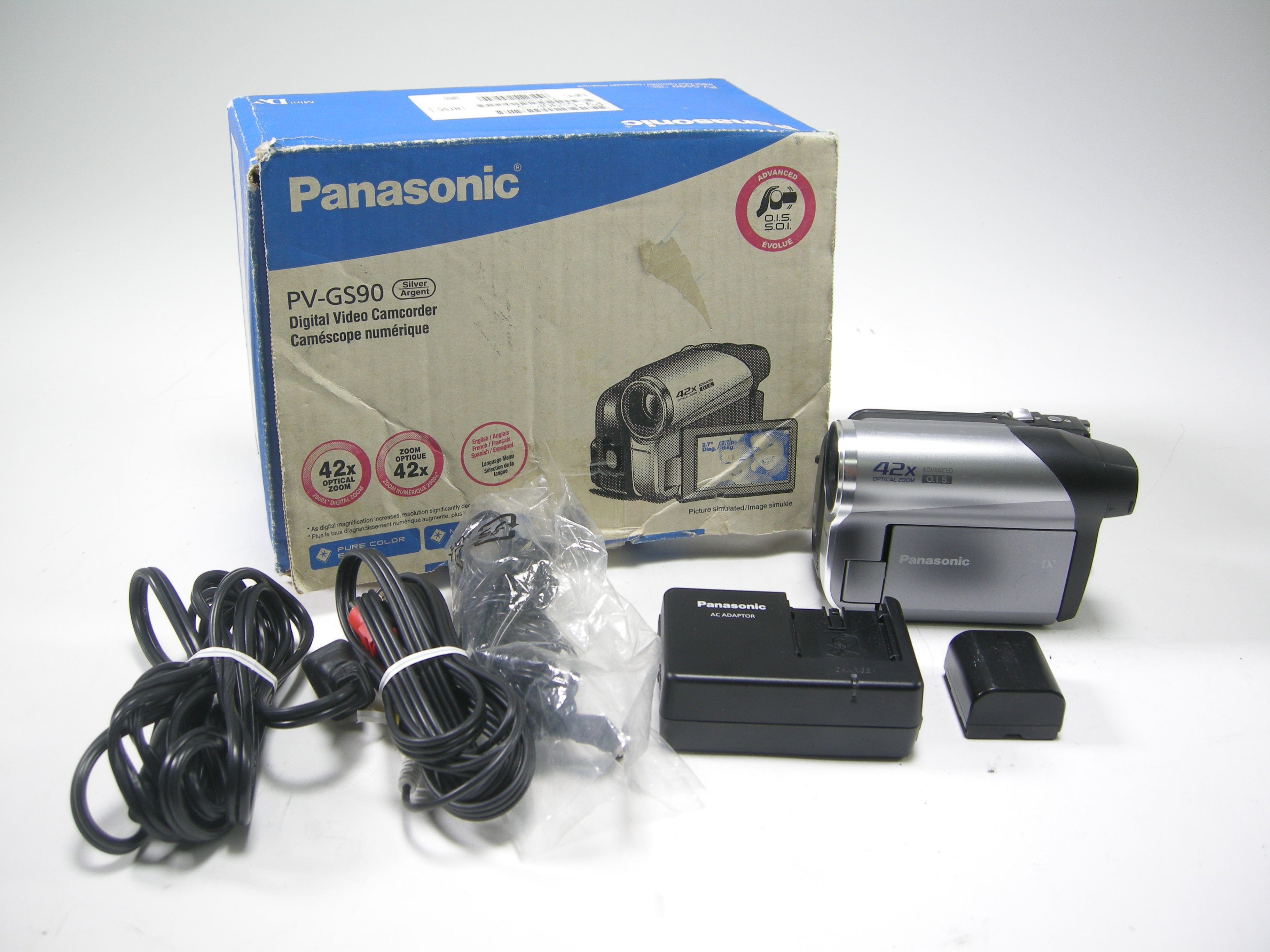 Best Buy: Panasonic MiniDV Digital Camcorder Black/Silver PV-GS90