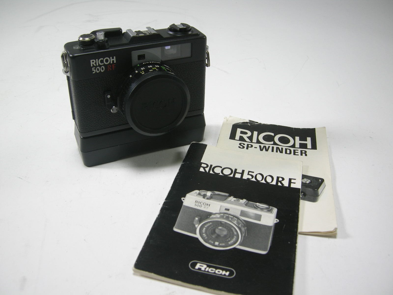 Ricoh 500RF 35mm Film camera w/SP Winder Camera Exchange