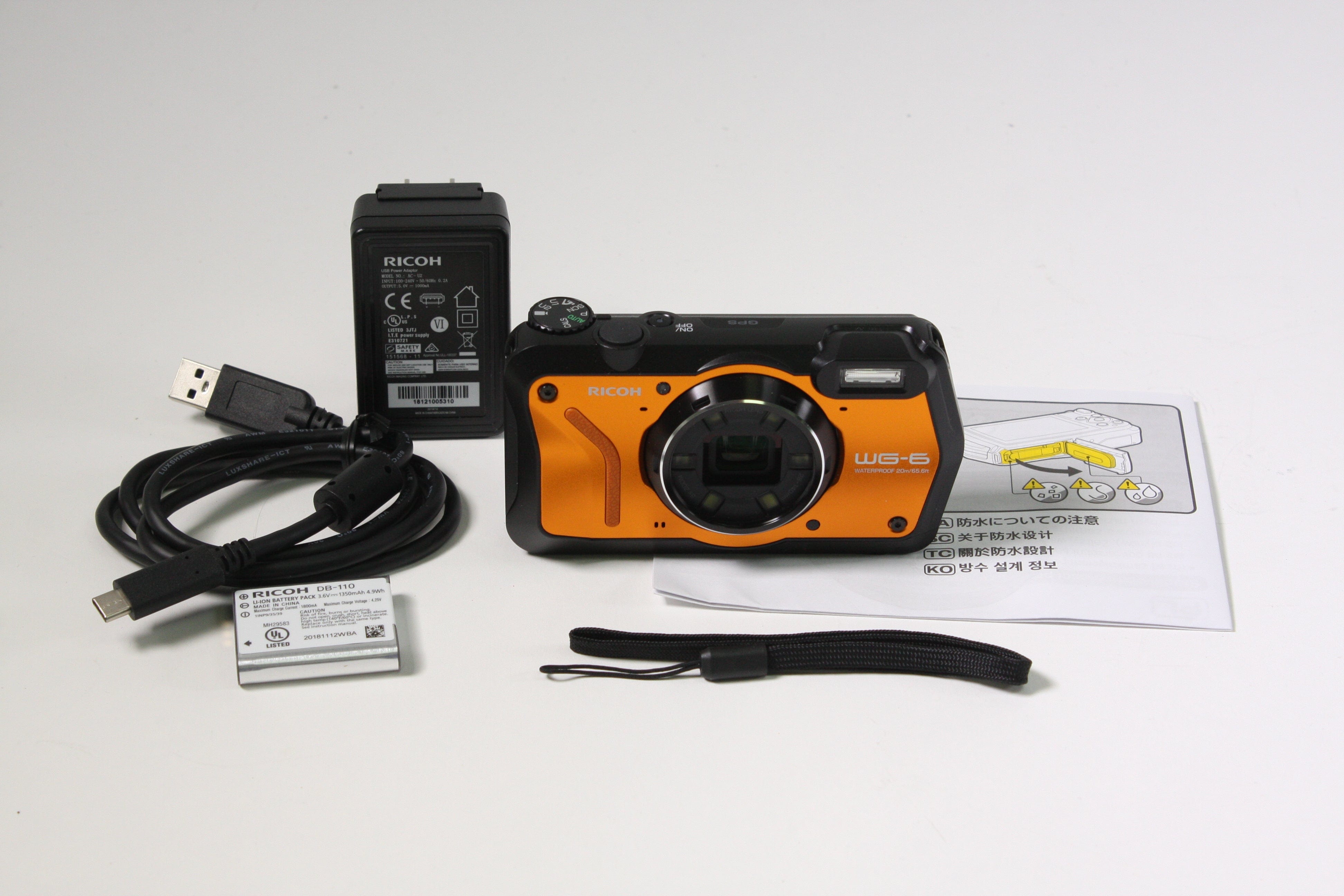 Ricoh WG-6 Waterproof 20MP Digital Camera