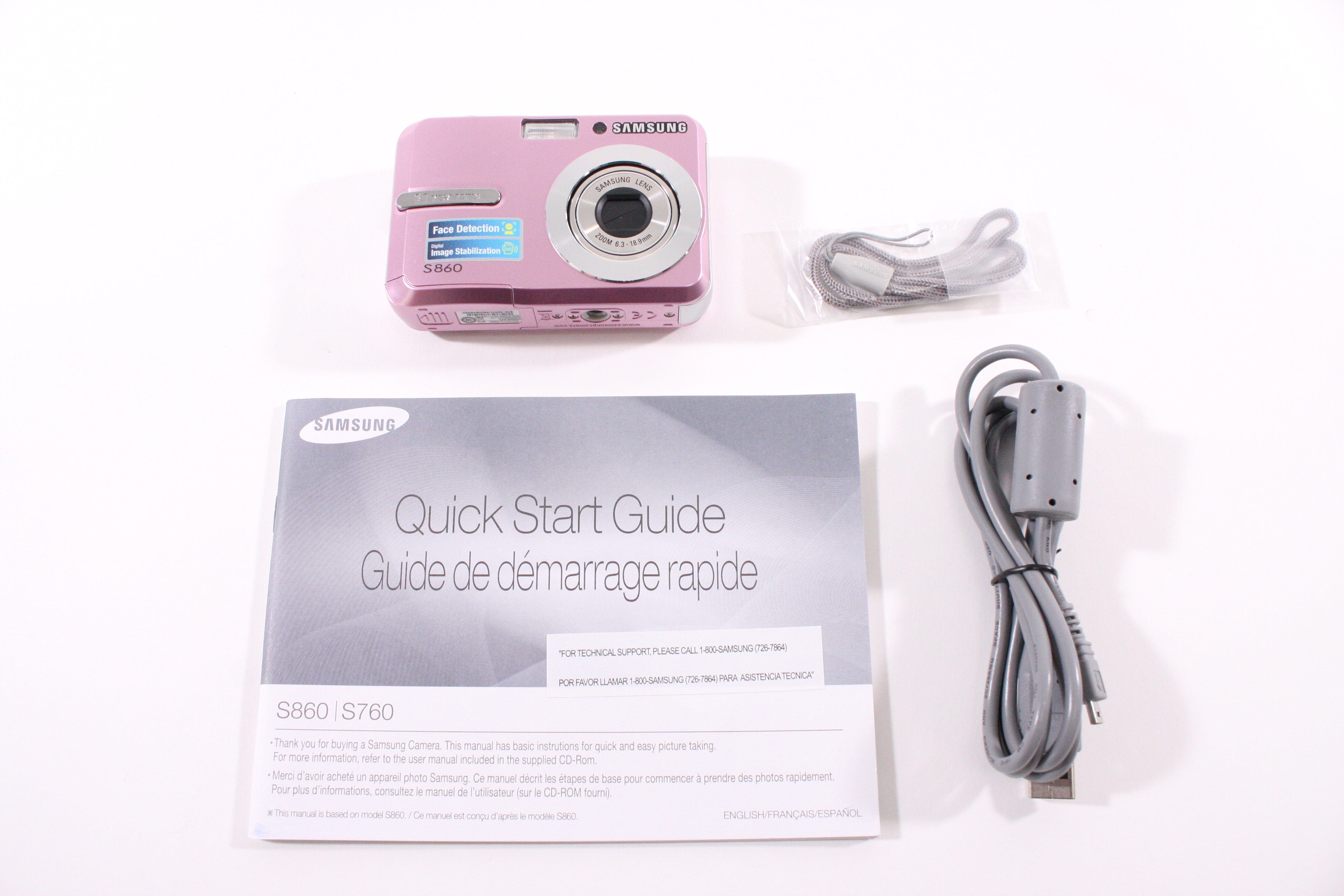 Samsung S860 Digital Point and Shoot Camera (Pink) – Camera