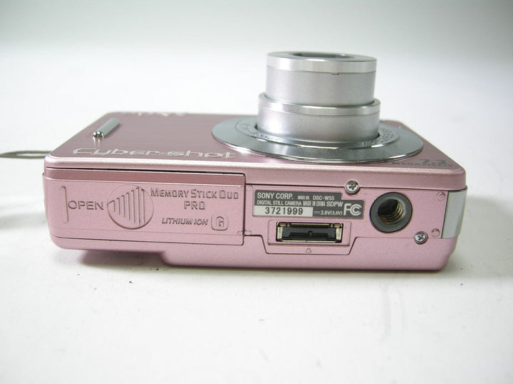 Sony Cyber-Shot DSC-W55 7.2mp Digital Camera (Pink) Digital Cameras - Digital Point and Shoot Cameras Sony 3721999