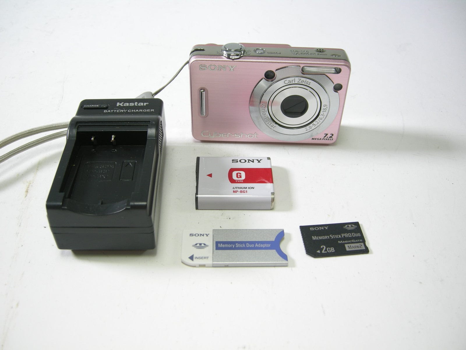 Sony Cybershot DSCW55 7.2MP Digital Camera with 3x Optical Zoom (Pink) (OLD  MODEL)