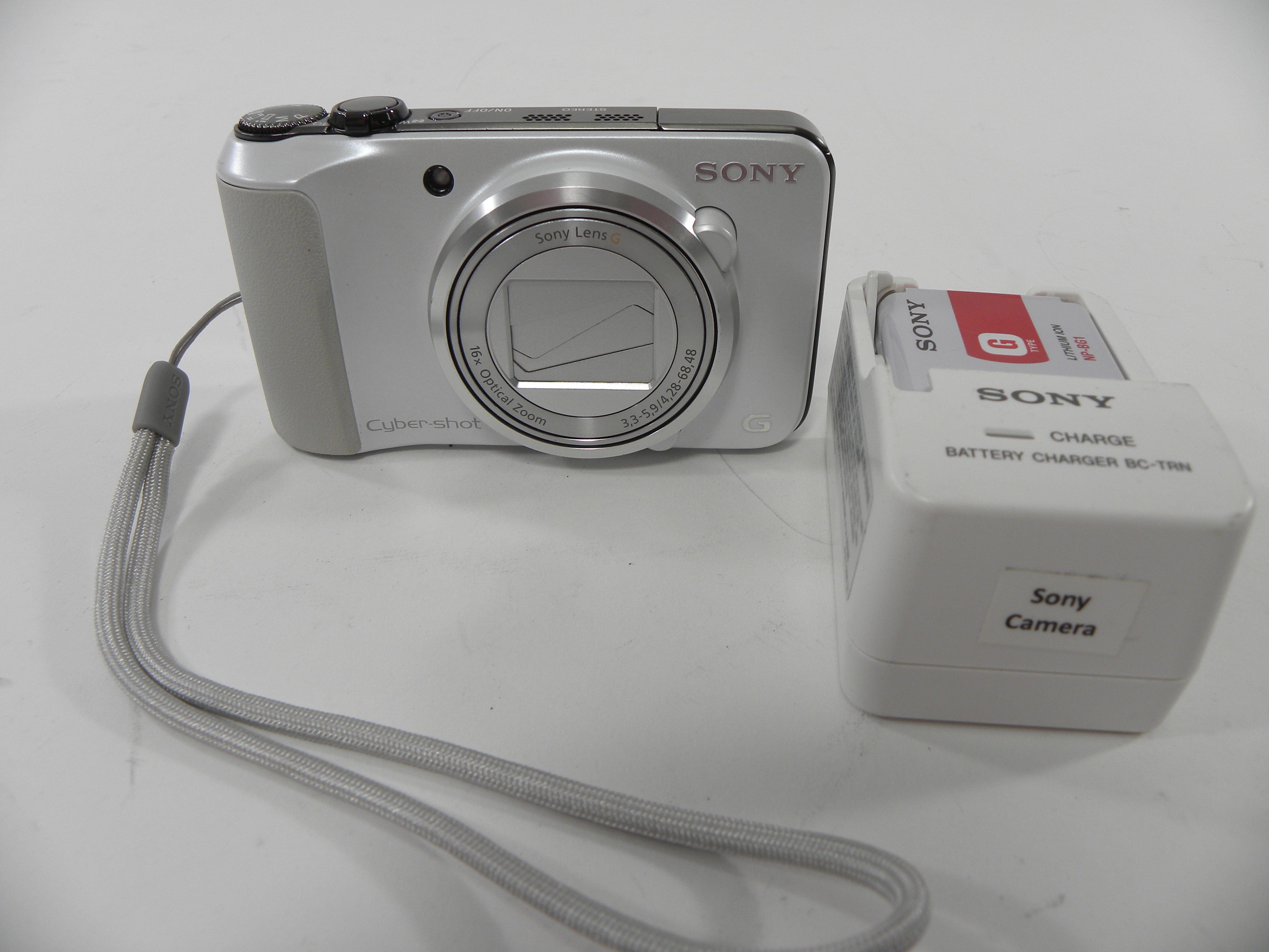Sony Cyber Shot G DSC-HX10V 18.2mp Digital Camera (White) – Camera 