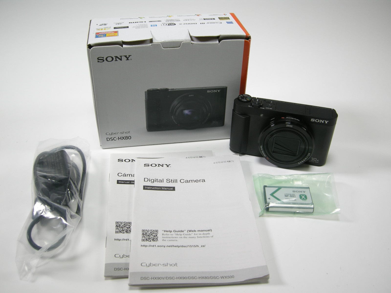 Sony Cyber-shot DSC-HX80 18.2 MP Digital Camera - Black for sale online