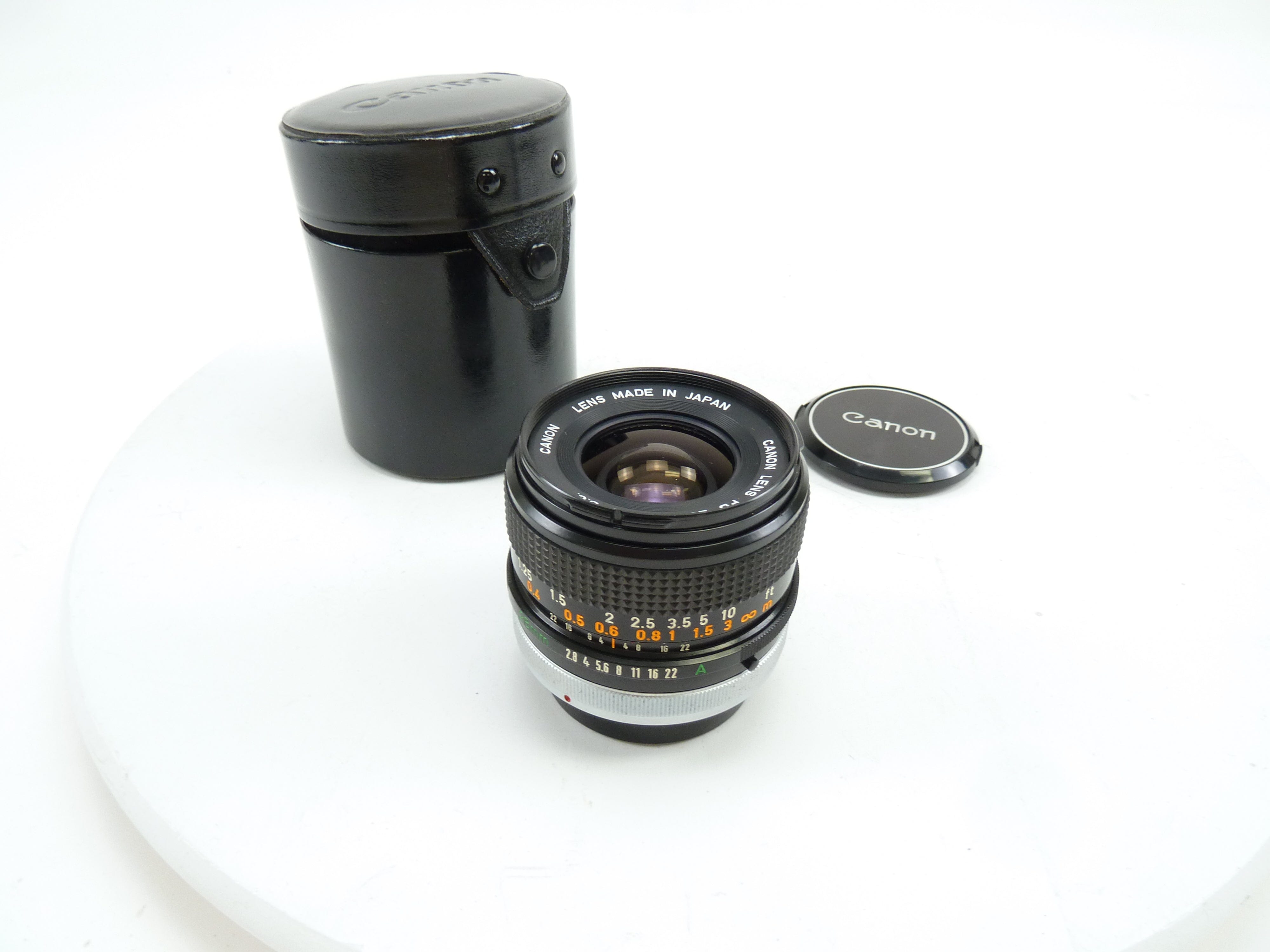 Canon FD 28MM SC Wide Angle Lens with case – Camera Exchange