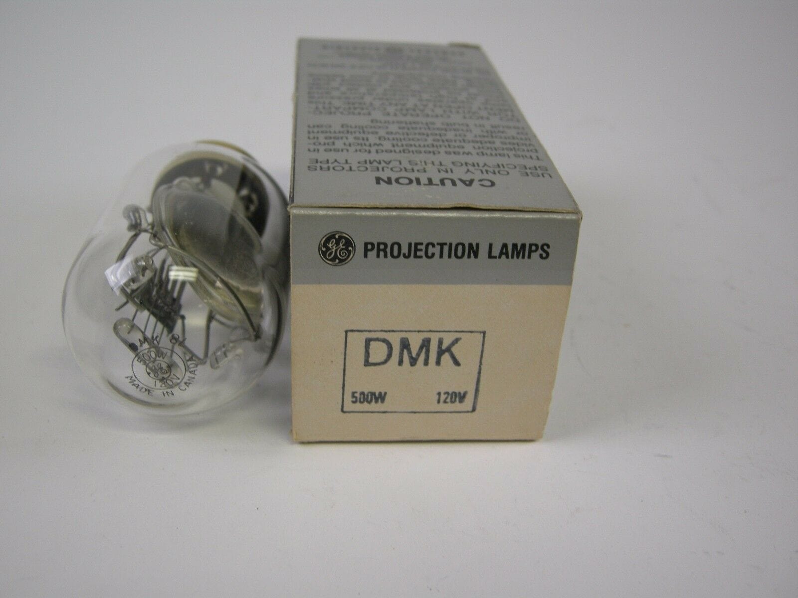 General Electric Projection Lamps DMK 500W 120V NOS Camera Exchange