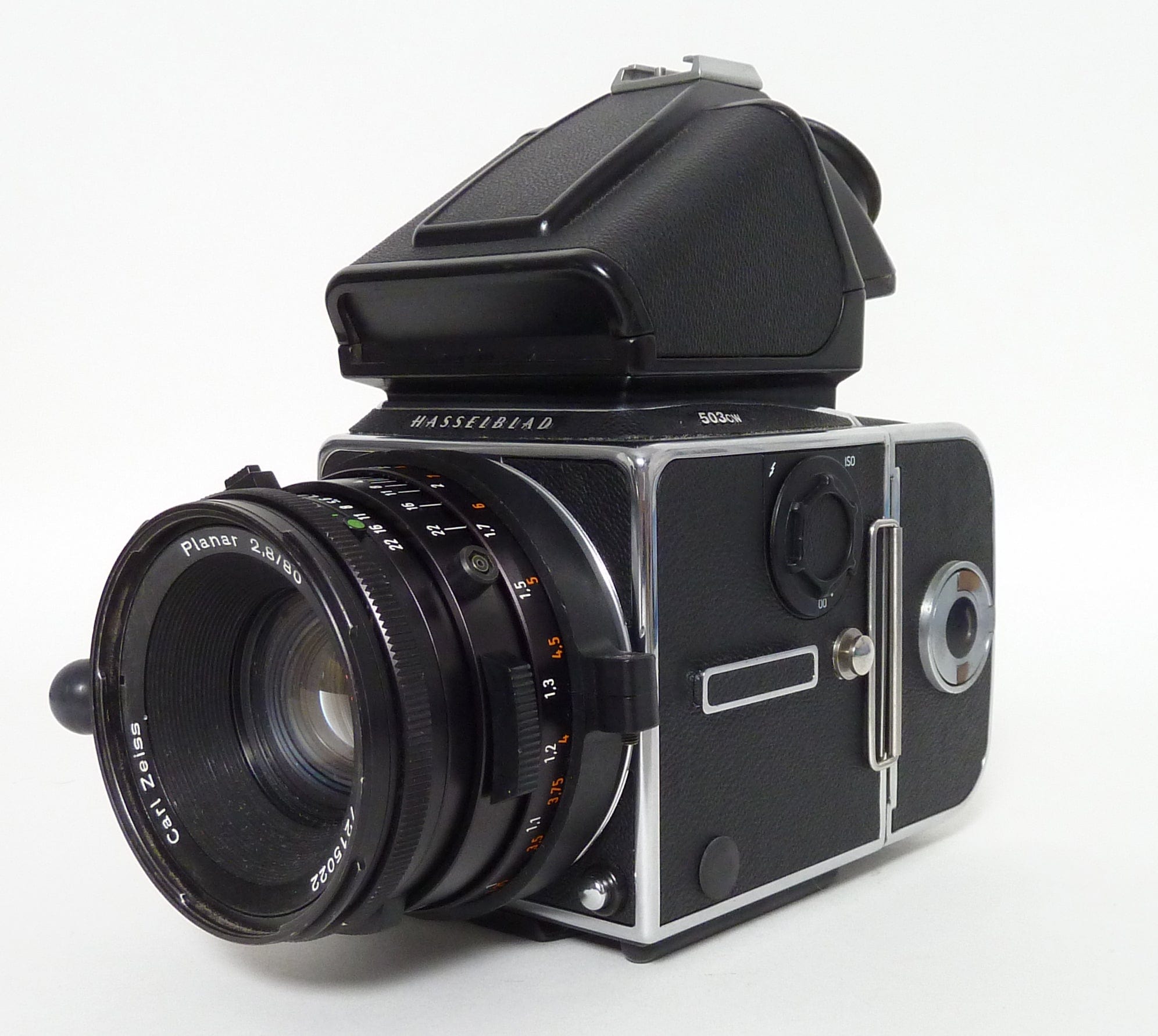 Hasselblad 503CW With Planar 80mm F2.8 CF Lens Prism And A12 Back ...