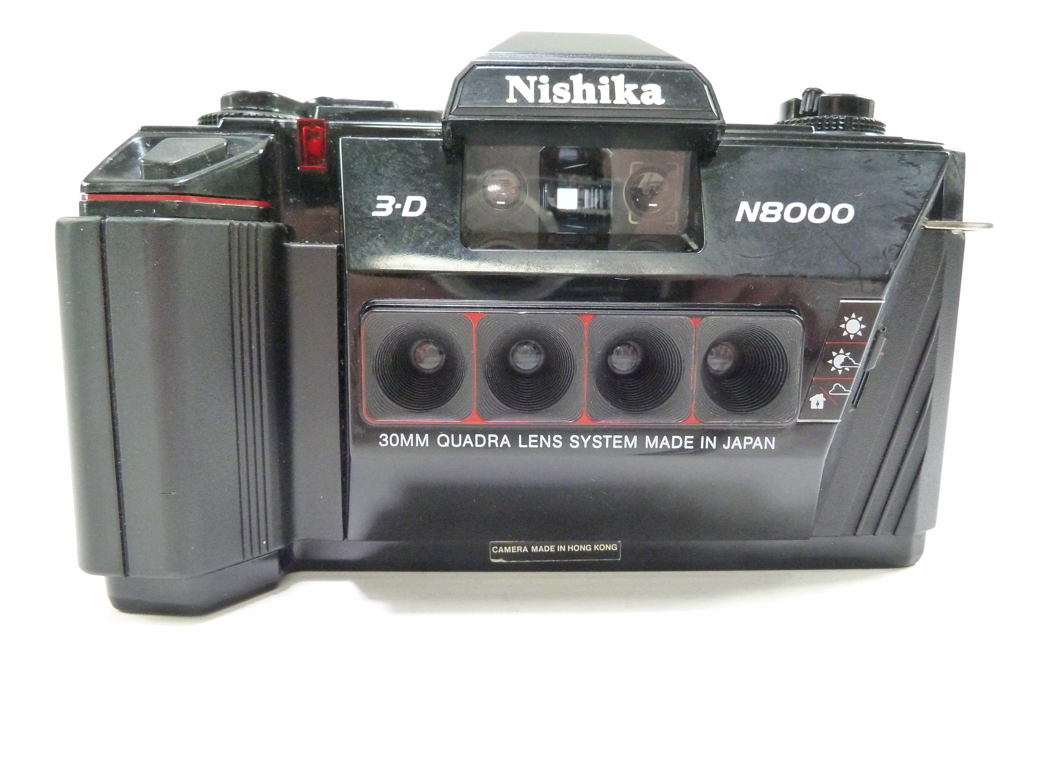 Nishika N8000 35mm 3-D Camera - PARTS ONLY (shutter does not fire)