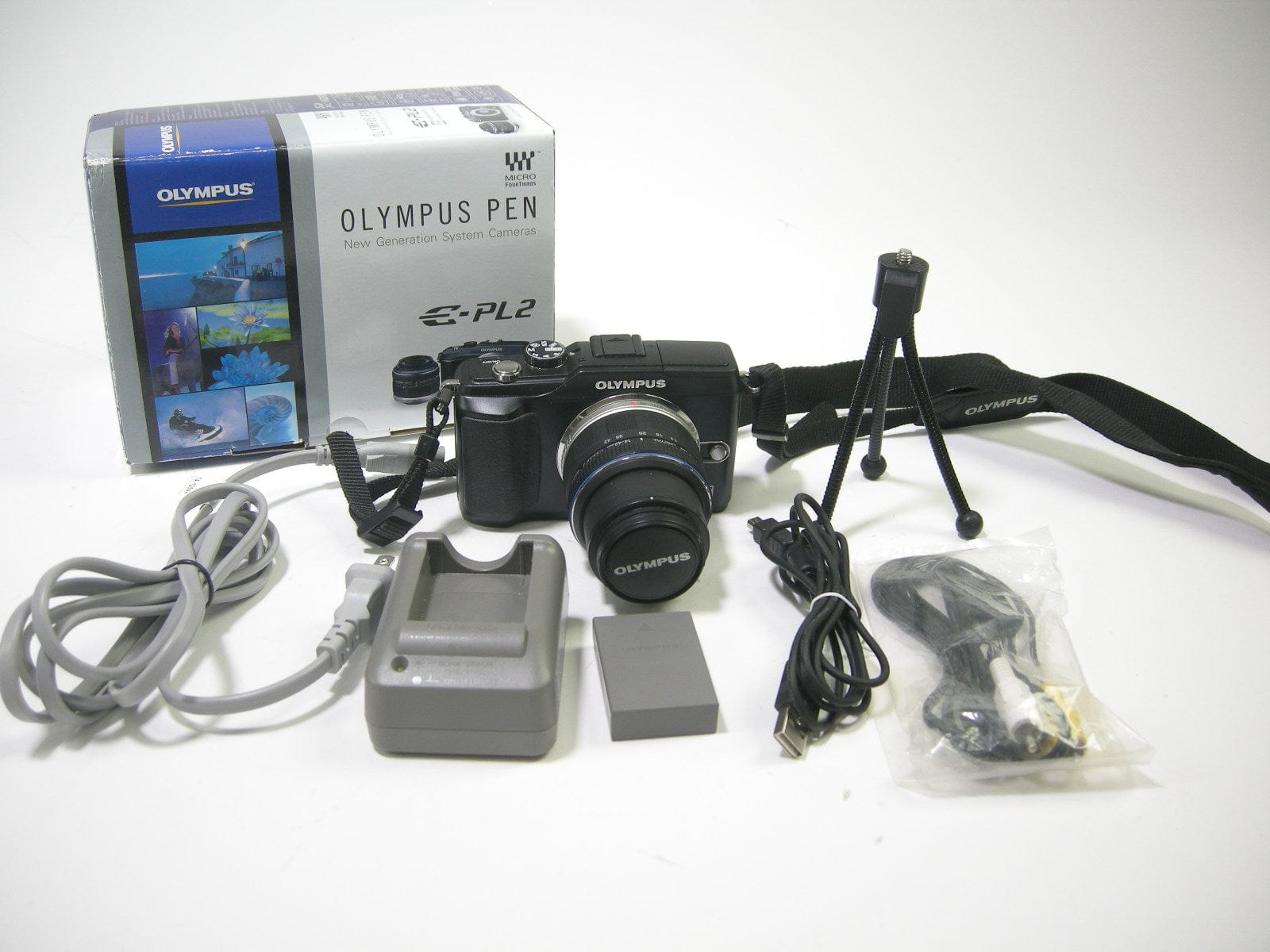 Olympus PEN E-PL2 Micro 4/3 12.3mp Mirrorless Digital Camera w/14-42mm