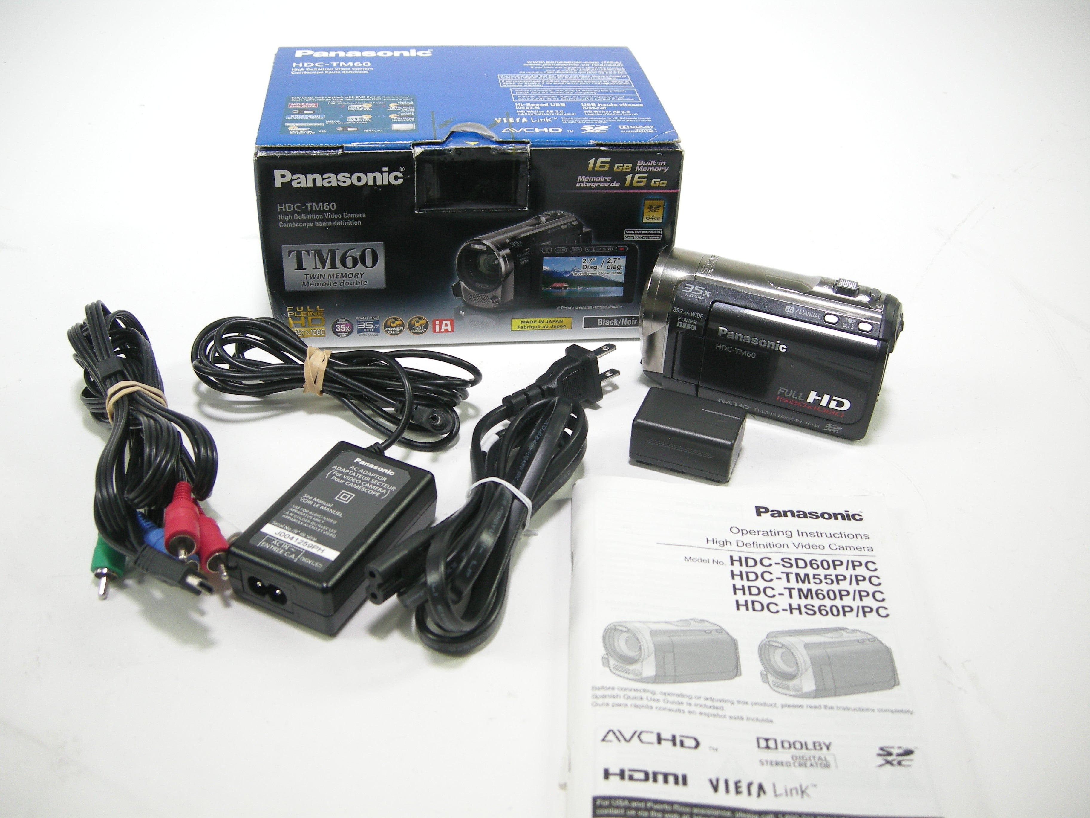 Panasonic HDC-TM60 Full HD Video Camera