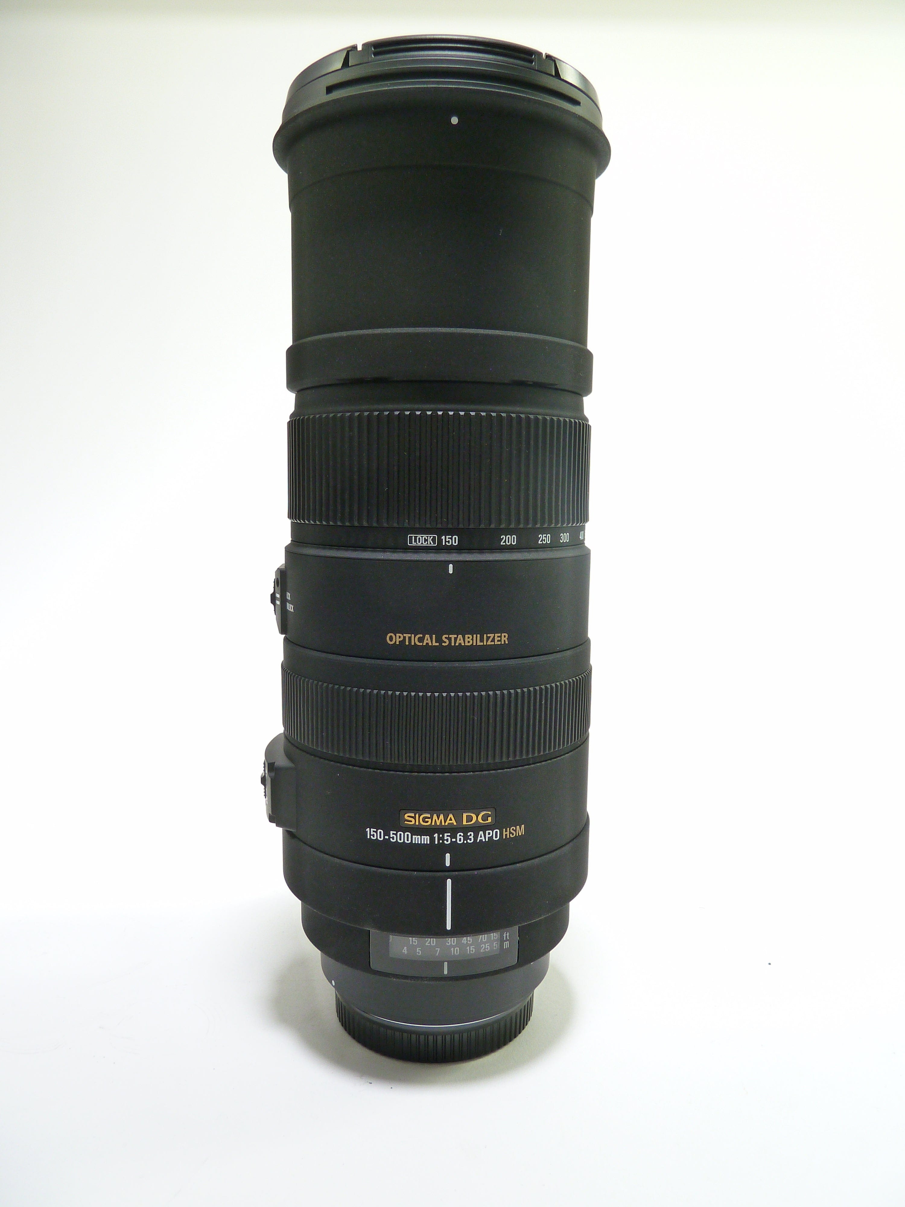 Sigma 150-500mm f/5-6.3 APO DG OS Lens for use with Canon EF - MINT CO