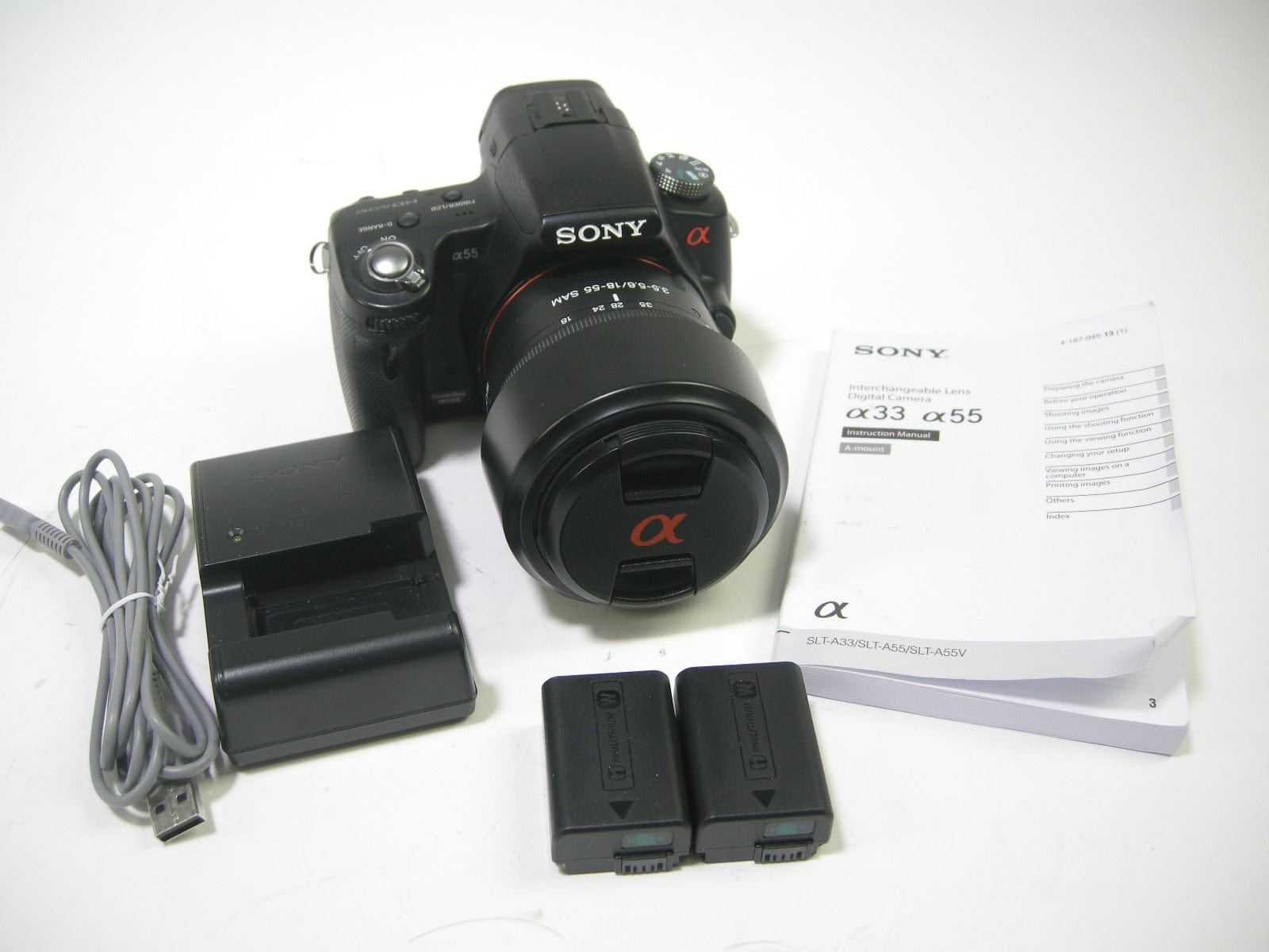 Sony SLT-A55V 16.2mp Digital SLR w/DT 18-55mm f3.5-5.6