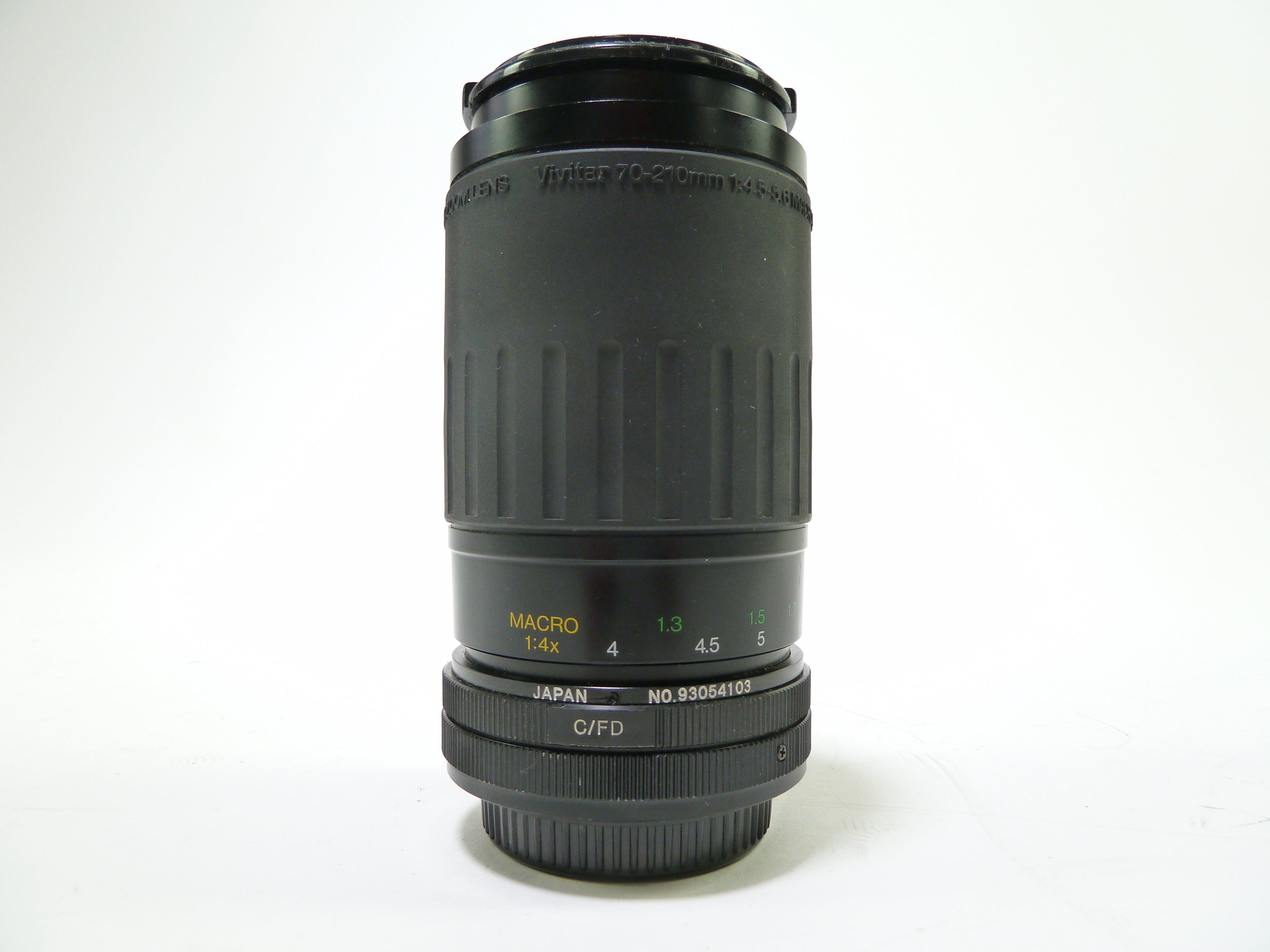 Vivitar 70-210 f/4.5-5.6 Macro Focusing Zoom MC Lens for use with Canon FD