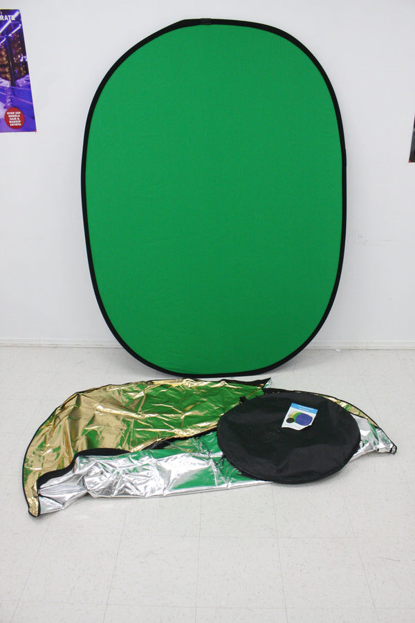 4 in 1 Photography Backdrop (Green, Blue, Gold and Silver) Backdrops and Stands Generic 0906241111