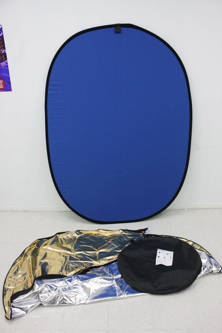 4 in 1 Photography Backdrop (Green, Blue, Gold and Silver) Backdrops and Stands Generic 0906241111