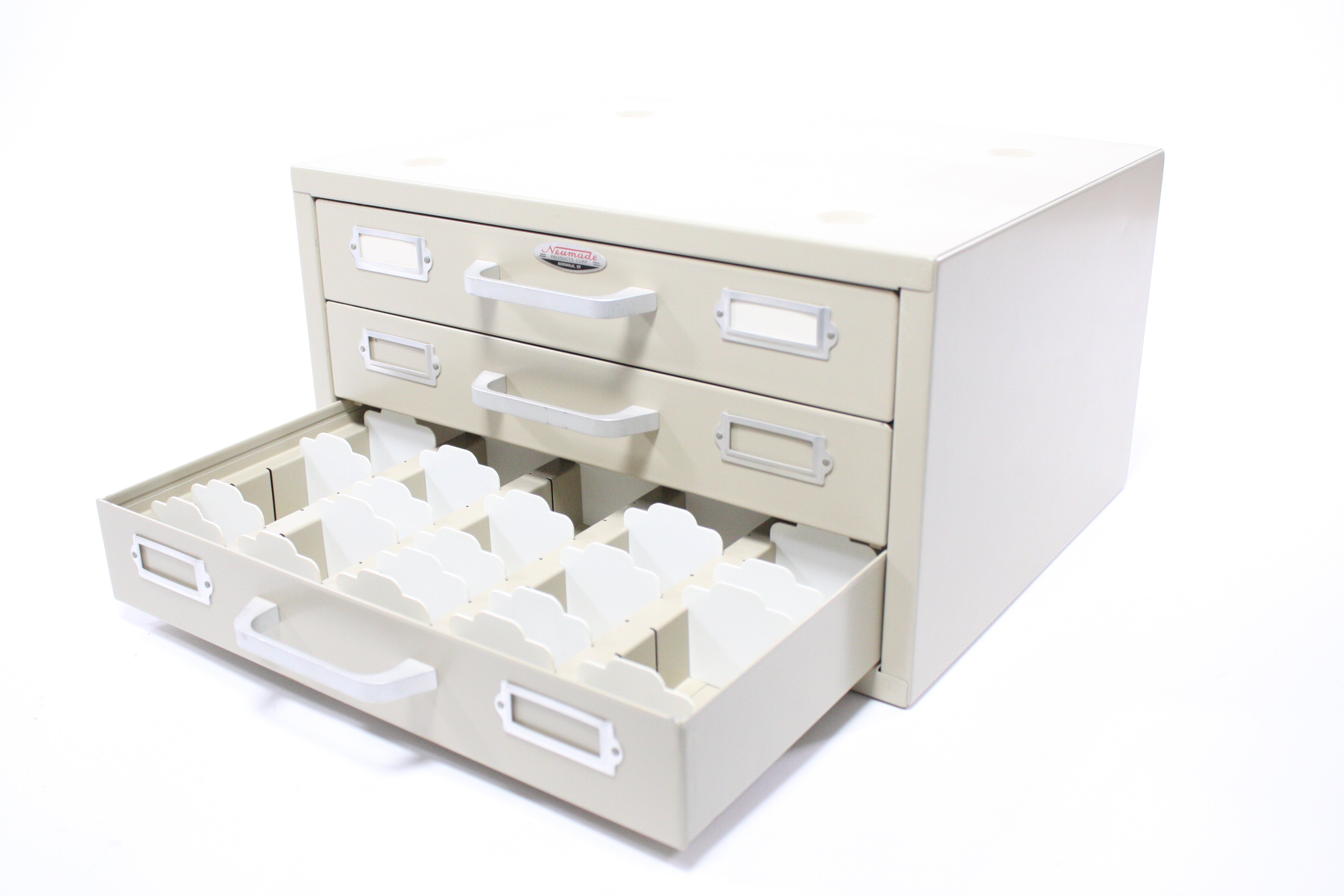 Neumade 3 Drawer Stackable Metal Filing Cabinet for Slides – Camera ...
