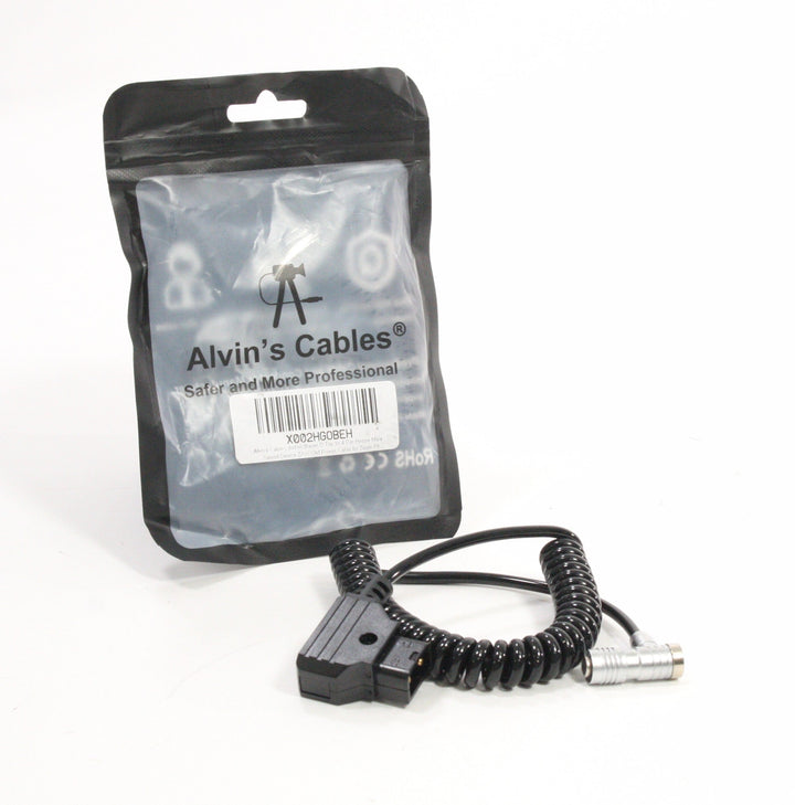 Alvin's Cables DTap to 4 Pin Male Sound Device Zaxcom Power Cable for Zoom F8 Battery Cables AlvinsCables X002HGOBEH