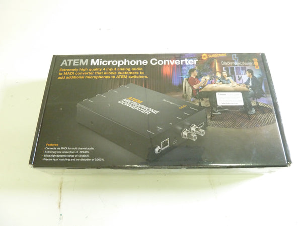 Black Magic ATEM Microphone Converter (New Unopened Box) Audio Equipment BlackMagic 11021735