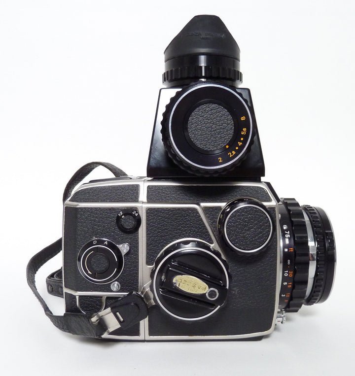 Bronica EC with EC TTL Metered Finder- Magazine- Nikkor-P 75mm F2.8 Medium Format Equipment - Medium Format Cameras - Medium Format 6x6 Cameras Bronica CB304351