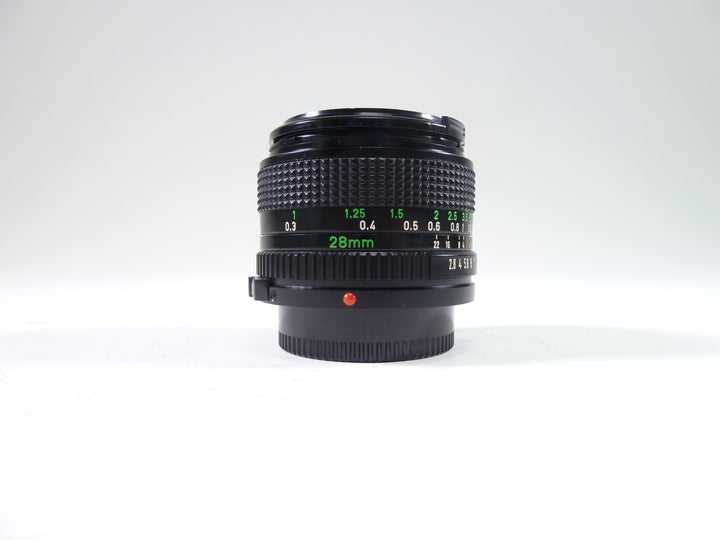 Canon 28mm f/2.8 FD Lens Lenses Small Format - Canon FD Mount lenses Canon 1011621