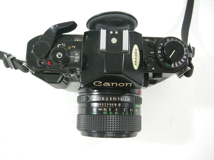 Canon A-1 35mm SLR camera (Black) w/FD 50mm f1.4 lens 35mm Film Cameras - 35mm SLR Cameras - 35mm SLR Student Cameras Canon 1546803