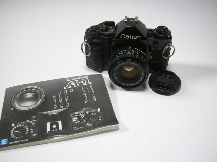 Canon A-1 35mm SLR camera w/50mm f1.8 35mm Film Cameras - 35mm SLR Cameras - 35mm SLR Student Cameras Canon 1325366