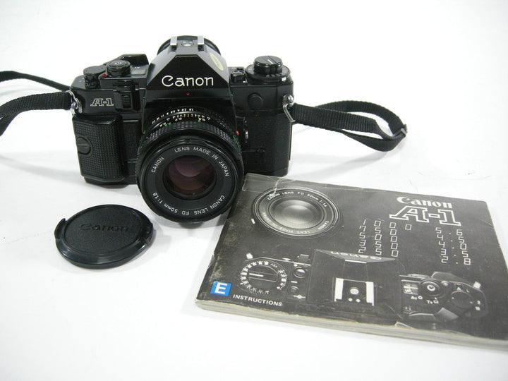 Canon A-1 35mm SLR Camera with a FD 50mm f1.8 35mm Film Cameras - 35mm SLR Cameras - 35mm SLR Student Cameras Canon 2211463