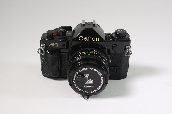 Canon A-1 w/50mm F1.8 and Speedlite 177A 35mm Film Cameras - 35mm SLR Cameras - 35mm SLR Student Cameras Canon 642026