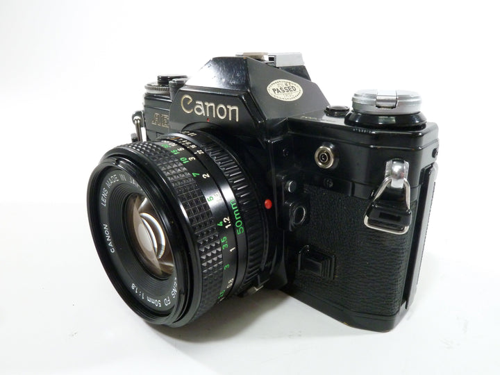 Canon AE-1 35mm SLR (Black) w/ FD 50mm f1.8 35mm Film Cameras - 35mm SLR Cameras - 35mm SLR Student Cameras Canon 3070304