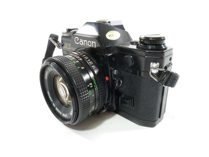 Canon AE-1 35mm SLR (Black) w/FD 50mm f1.8 35mm Film Cameras - 35mm SLR Cameras - 35mm SLR Student Cameras Canon 3480978