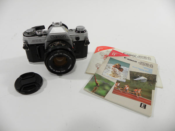 Canon AE-1 35mm SLR camera w/FD 50mm f1.8 35mm Film Cameras - 35mm SLR Cameras - 35mm SLR Student Cameras Canon 2513102