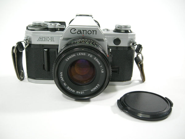 Canon AE-1 35mm SLR Camera w/FD 50mm f1.8 35mm Film Cameras - 35mm SLR Cameras - 35mm SLR Student Cameras Canon 3235386